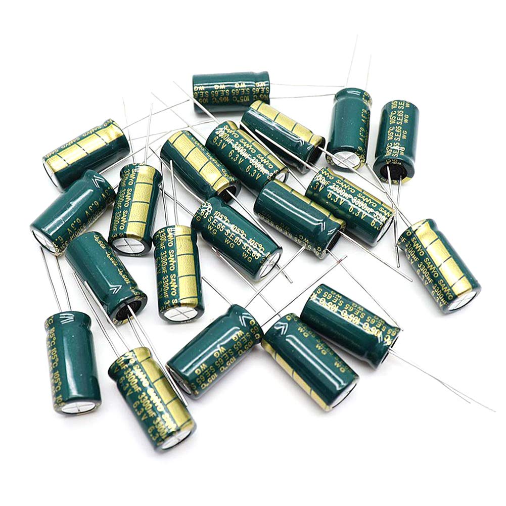 Dahszhi Aluminum Radial Capacitor 3300Uf 10V 6.3V 105C For Lcd Tv & Monitor Repair   20Pcs
