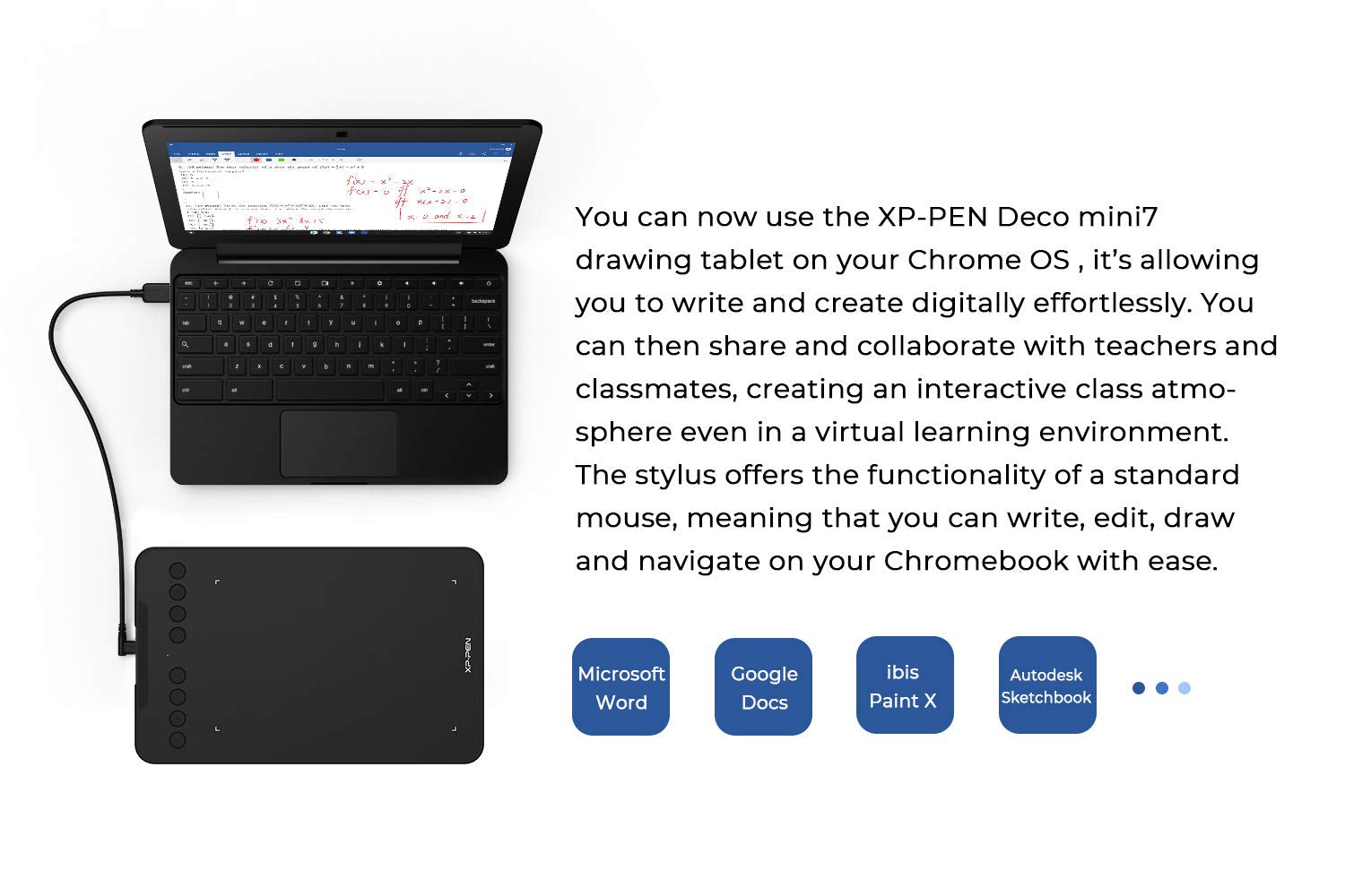 Xppen Deco Mini7 Drawing Tablet Computer Graphic Tablet With 8192 Levels Pressure, 7 X 4 Inch Artist Pen Tablet 8 Shortcut Keys