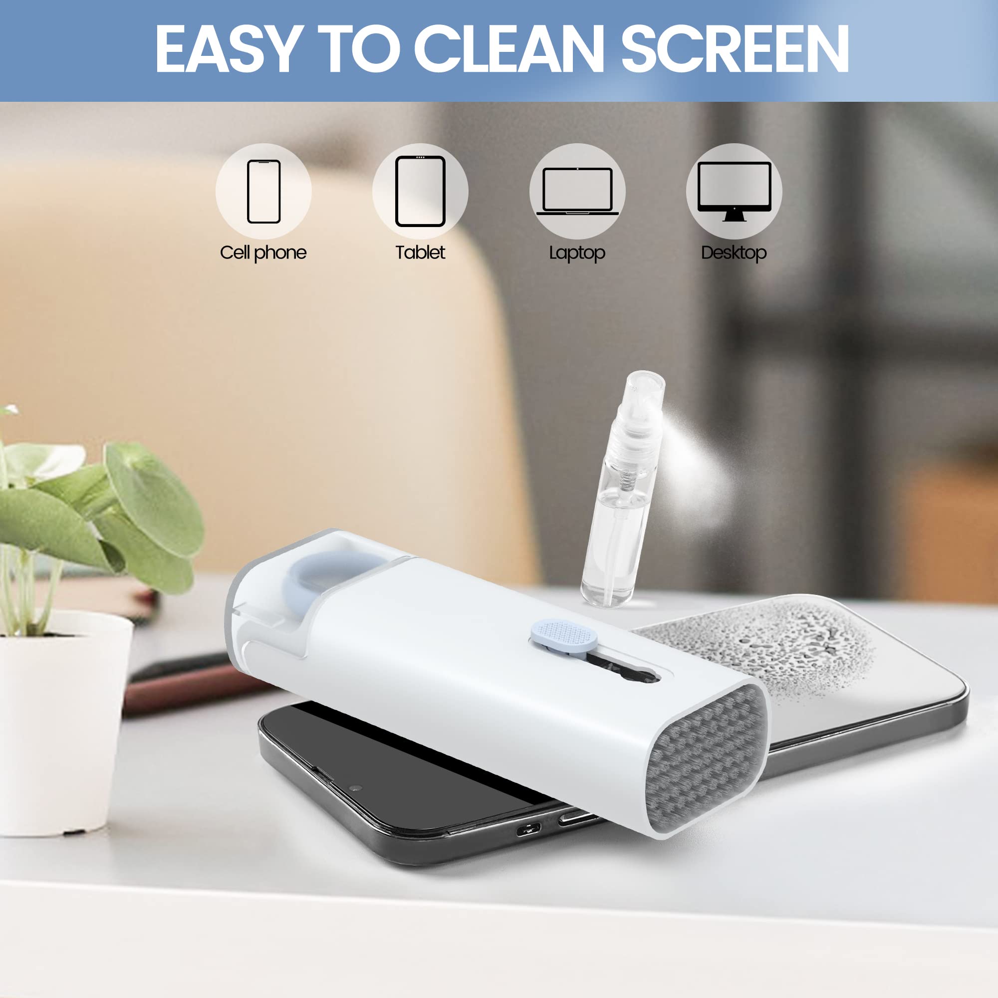 Vubojo Laptop Screen Keyboard Earbud Cleaner Kit,Electronics Cleaning Tool For Macbook Ipad Iphone Pro Cell Phone,Airpod Cleaner