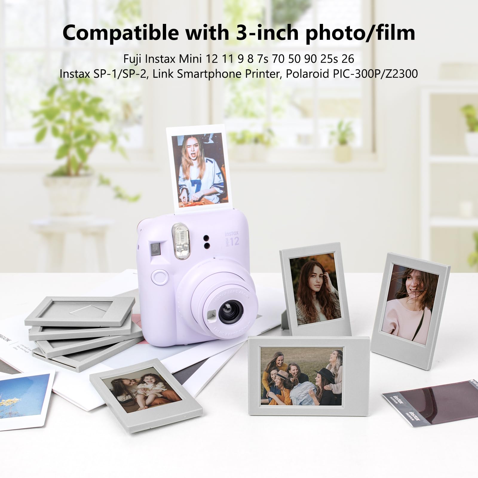 Hiyqin 2X3 Mini Photo Frames   8 Pack Mini Picture Frames For Fujifilm Instax 3    Instant Film   For Instax Mini 12 11 9 8 99 7