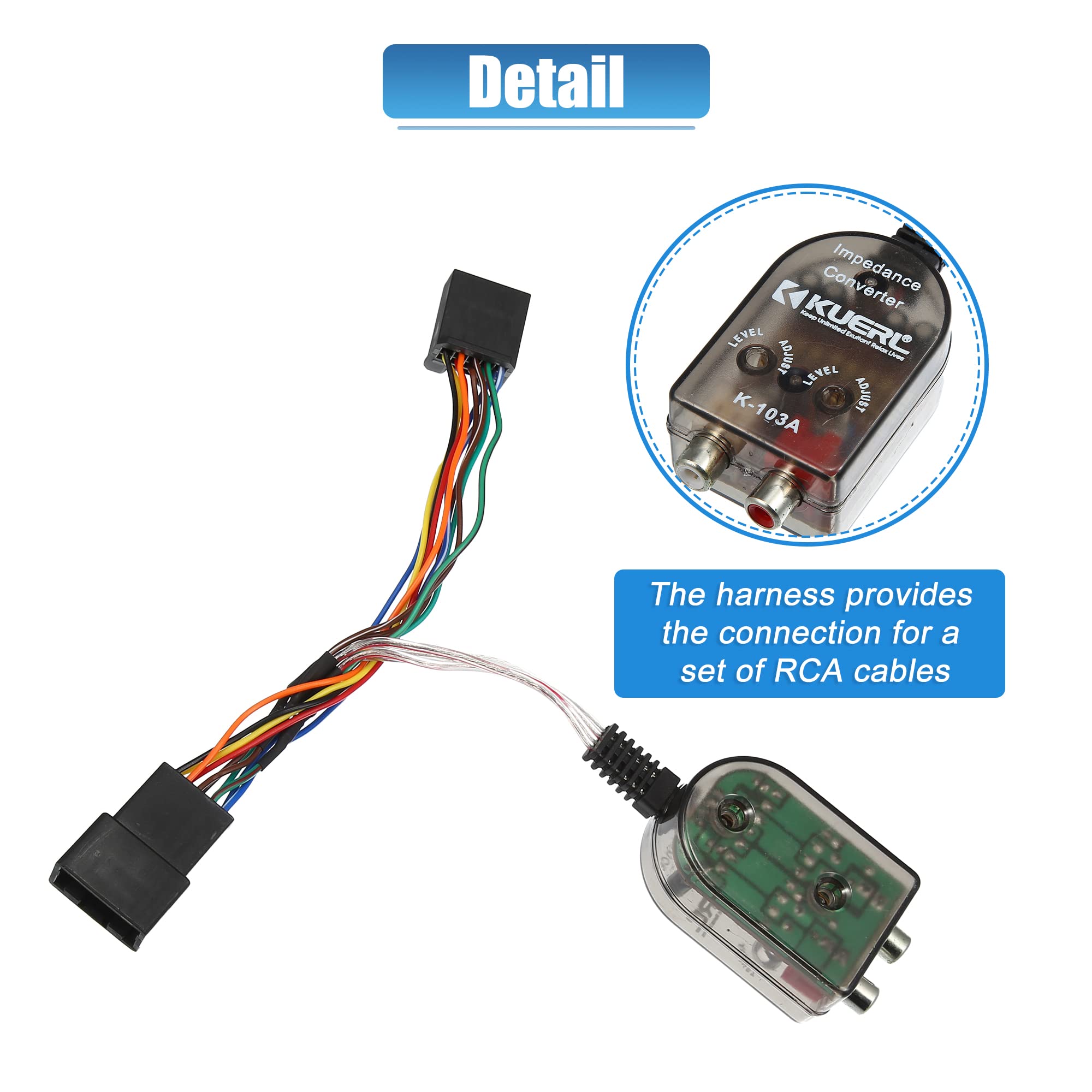 X Autohaux Car Add An Amp Amplifier Adapter Interface To Factory Radio System For Toyota Tacoma 4Runner Camry