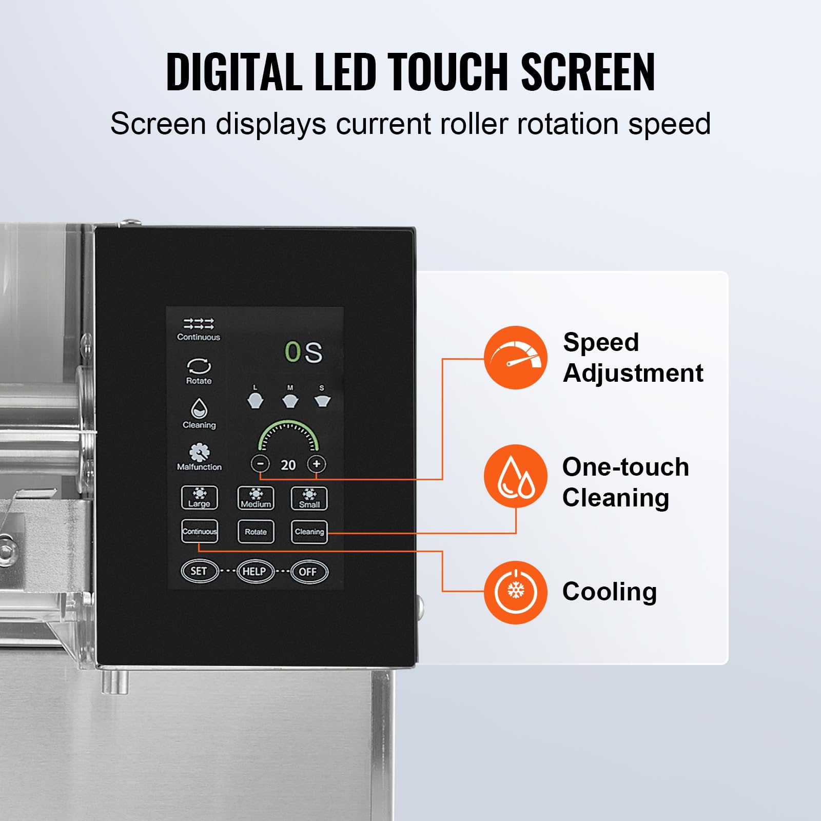 Vevor Commercial Snowflake Ice Machine, 529.1Lbs/24H Snowflake Ice Maker, Stainless Steel Ice Shaver Machine, Electric Snow Cone