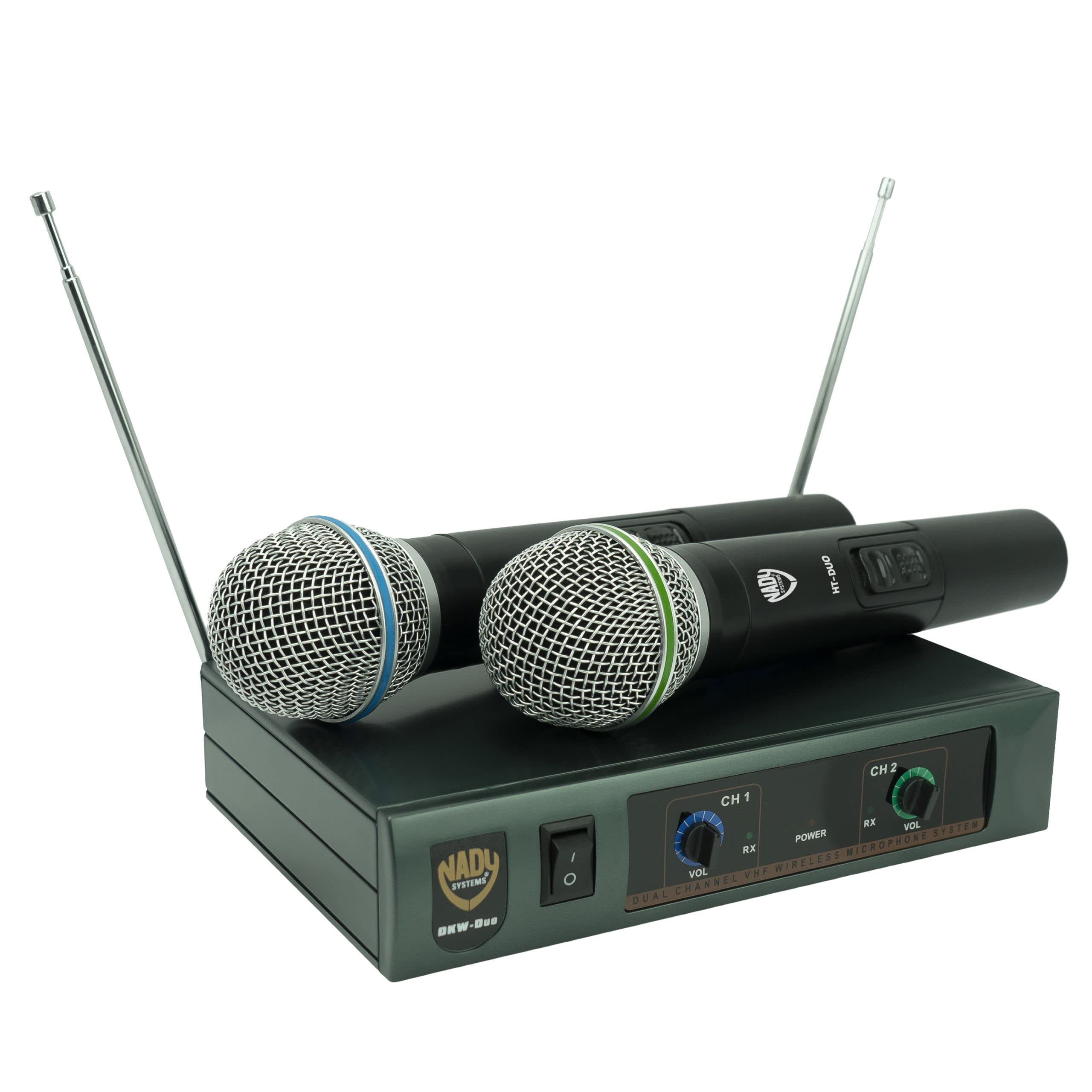 Dual Wireless System W/Handheld Microphone Transmitter
