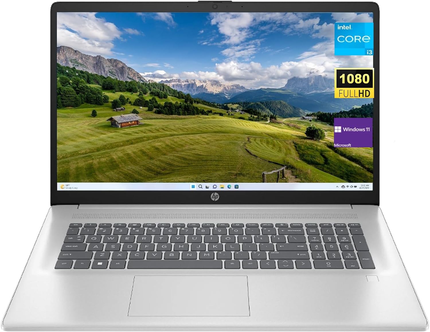 Hp 17.3'' Fhd Laptop, Intel 8-Cores I3-N305 Processor, 16Gb Ram 512Gb Pcie Ssd, Fingerprint Reader, Bluetooth 5.3, Wi-Fi 6, Hdmi
