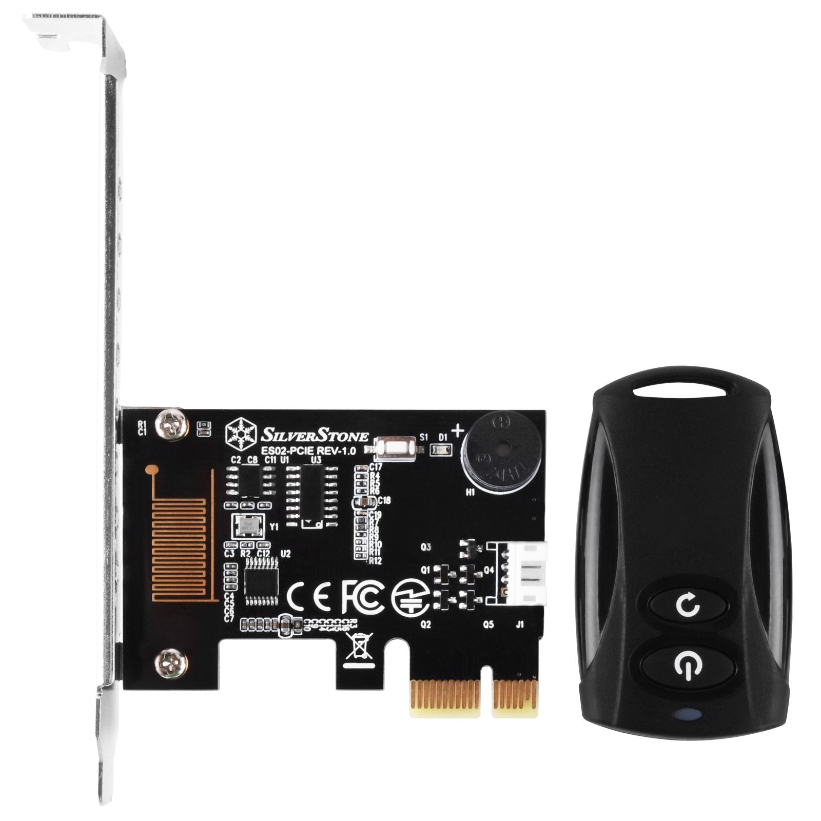 Silverstone Tek 2.4G Wireless Power Remote With Power/Reset Function And Audio Feedback Es02 Pcie
