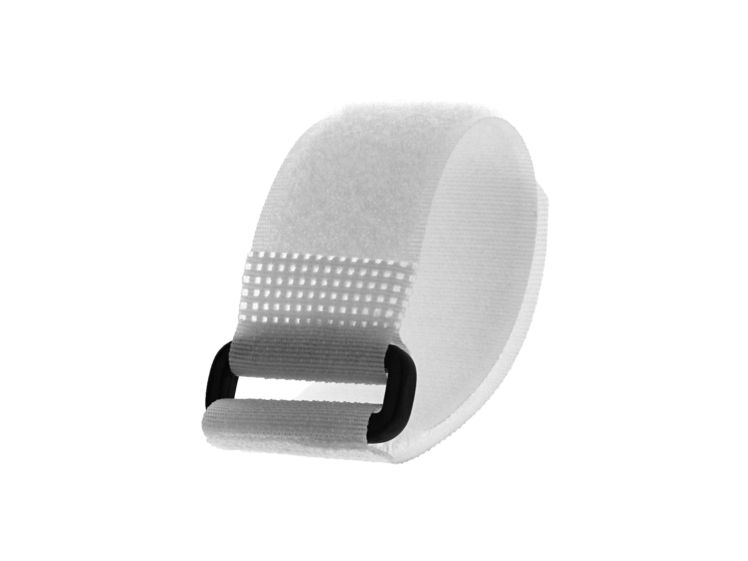 Secure 8 x 1 Inch White Cinch Straps - 5 Pack