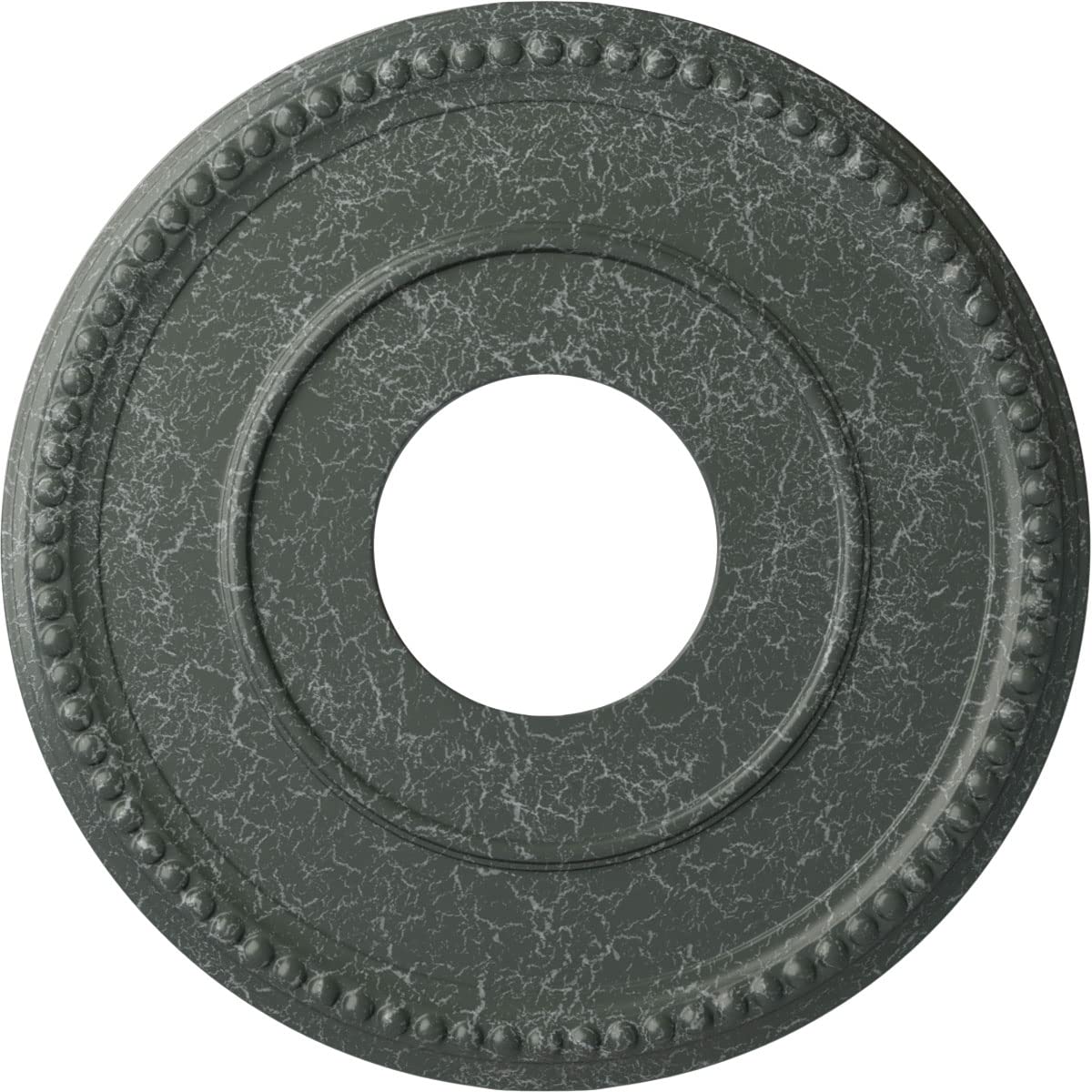 Ekena Millwork CM12BRAGC 12-1/2 x 3-7/8 x 3/4 Bradford Ceiling Medallion, Athenian Green Crackle