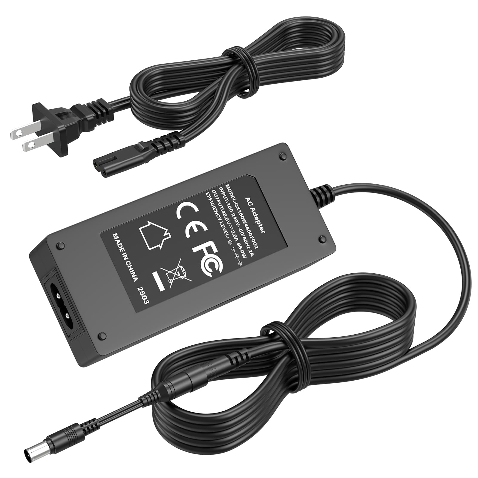 48V NVR Charger Fit for Lorex 4K 8ch 1HDD 8PoE NVR Network Video Recorder