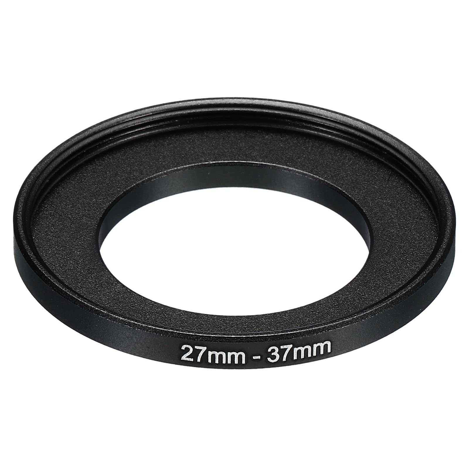 Patikil 27Mm 37Mm Metal Step Up Ring, Camera Lens Filter Adapter Ring Aluminum Filter Adapter Ring For Camera Lenses Hood, Black