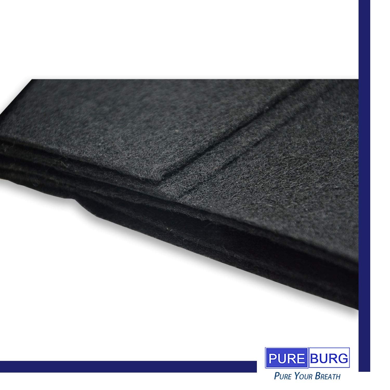Pureburg Carbon Filter,Cut To Fit Carbon Pad 16 X 48 Inches For Air Filter Charcoal Sheet Fits Range Hoods Furnace Filters Remov