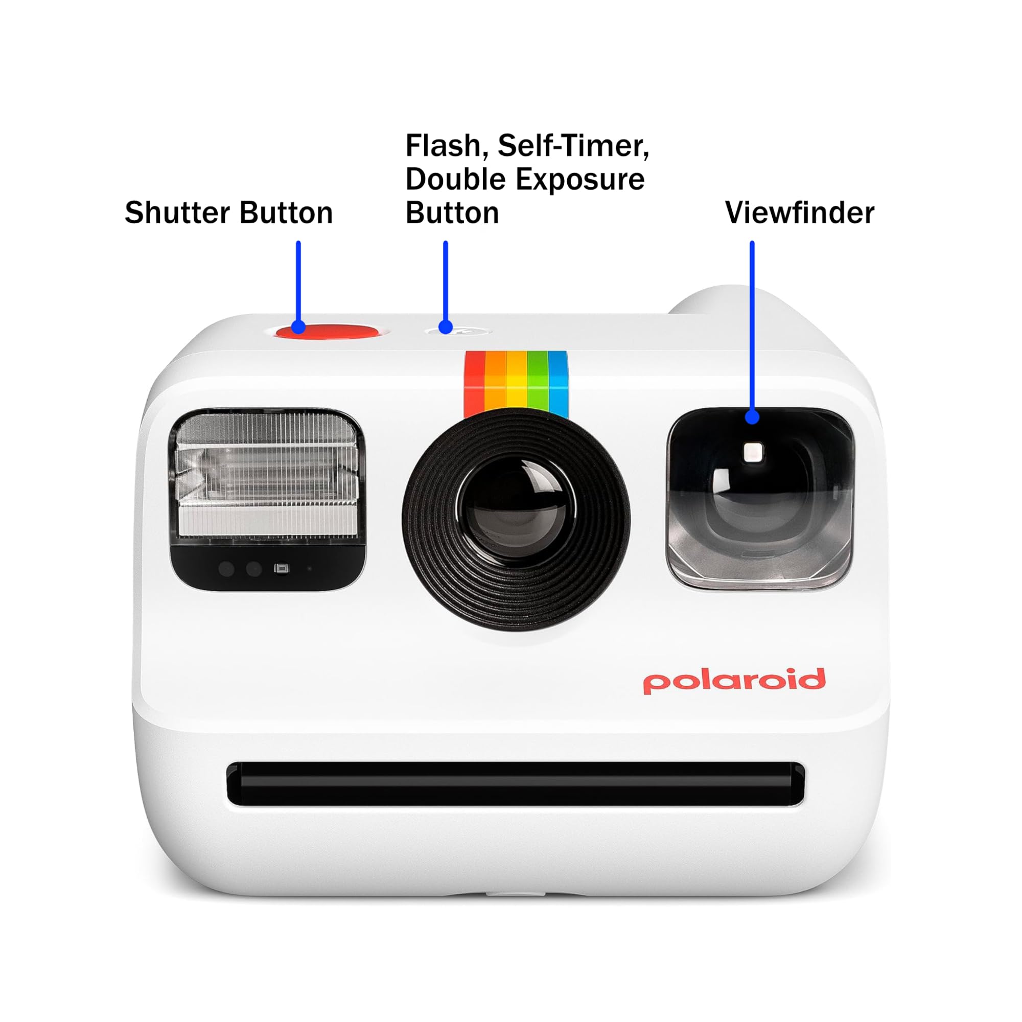 Polaroid Generation 2 Go Instant Mini Camera Starter Set, White Instant Camera With 32 Polaroid Go Color Instant Film Bundle, Wi