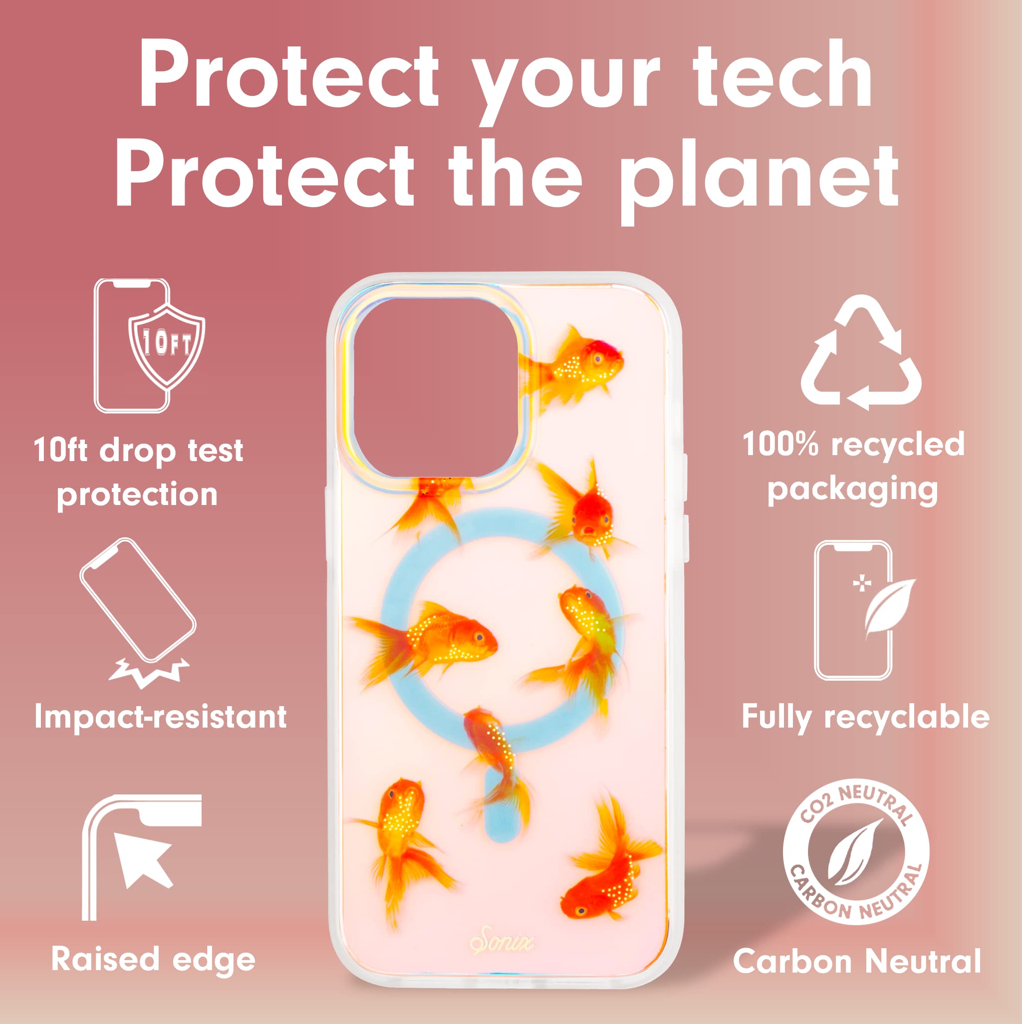 Sonix Case For Iphone 14 Pro | Compatible With Magsafe | 10Ft Drop Tested | Goldie