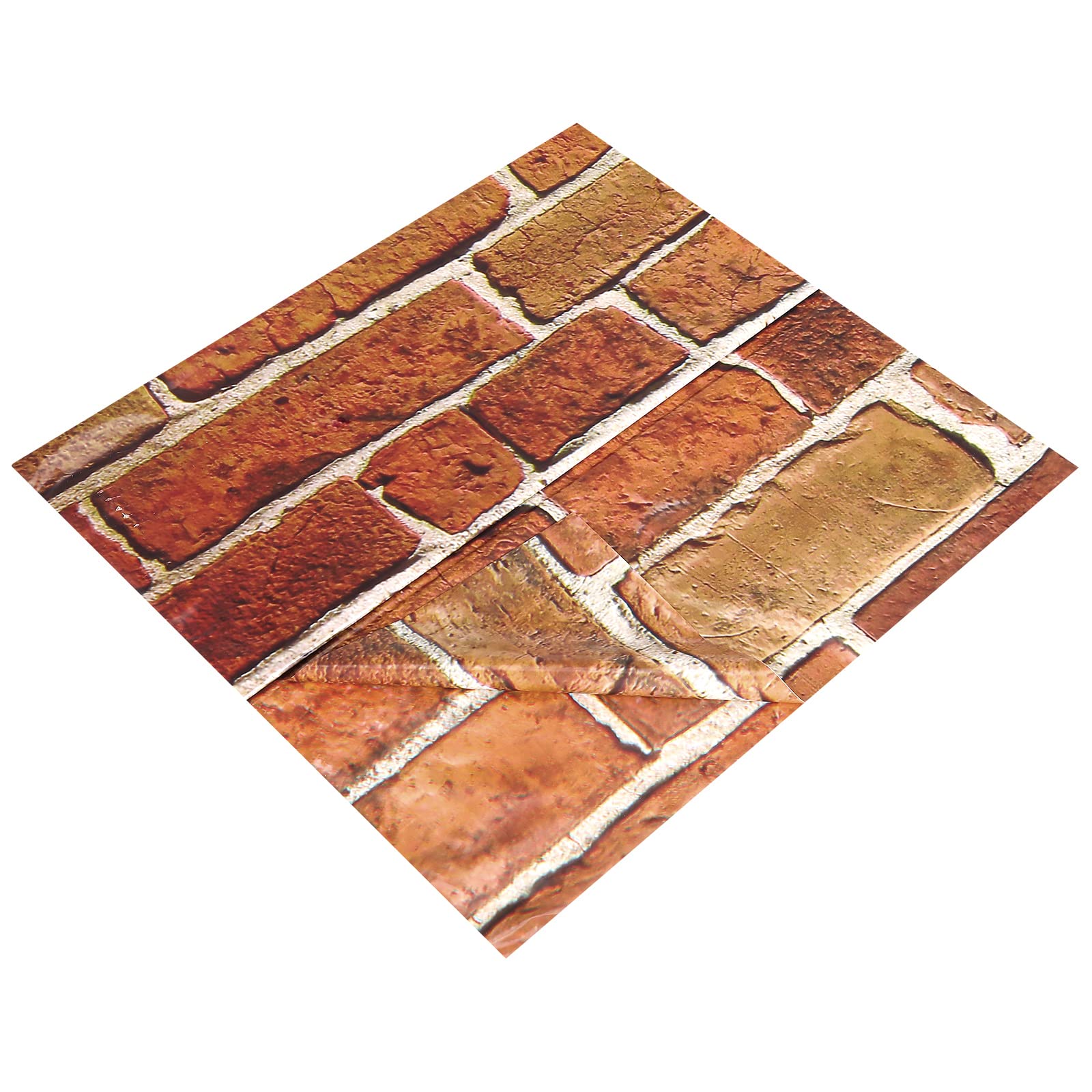 8 Pcs 4.5 X 9 Ft Red Brick Wall Backdrop Tablecloth Christmas Stone Wall Scene Setter Brick Sheet Background Wallpaper Table Cov