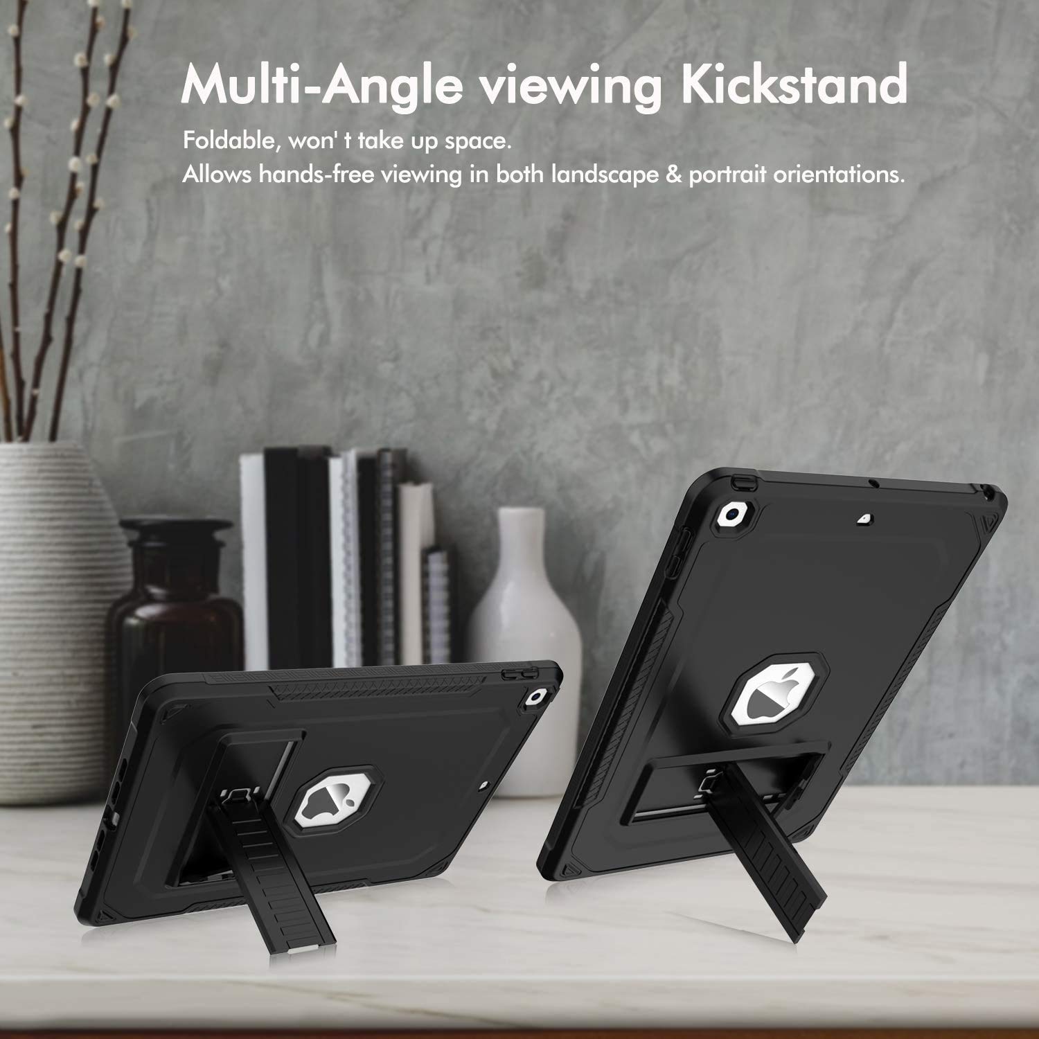 Zonefoker For Ipad 9Th Generation Case, For Ipad 8Th/7Th Gen 10.2 Inch Case 2021/2020/2019, Shockproof Dual Layer Slim Sturdy Ca