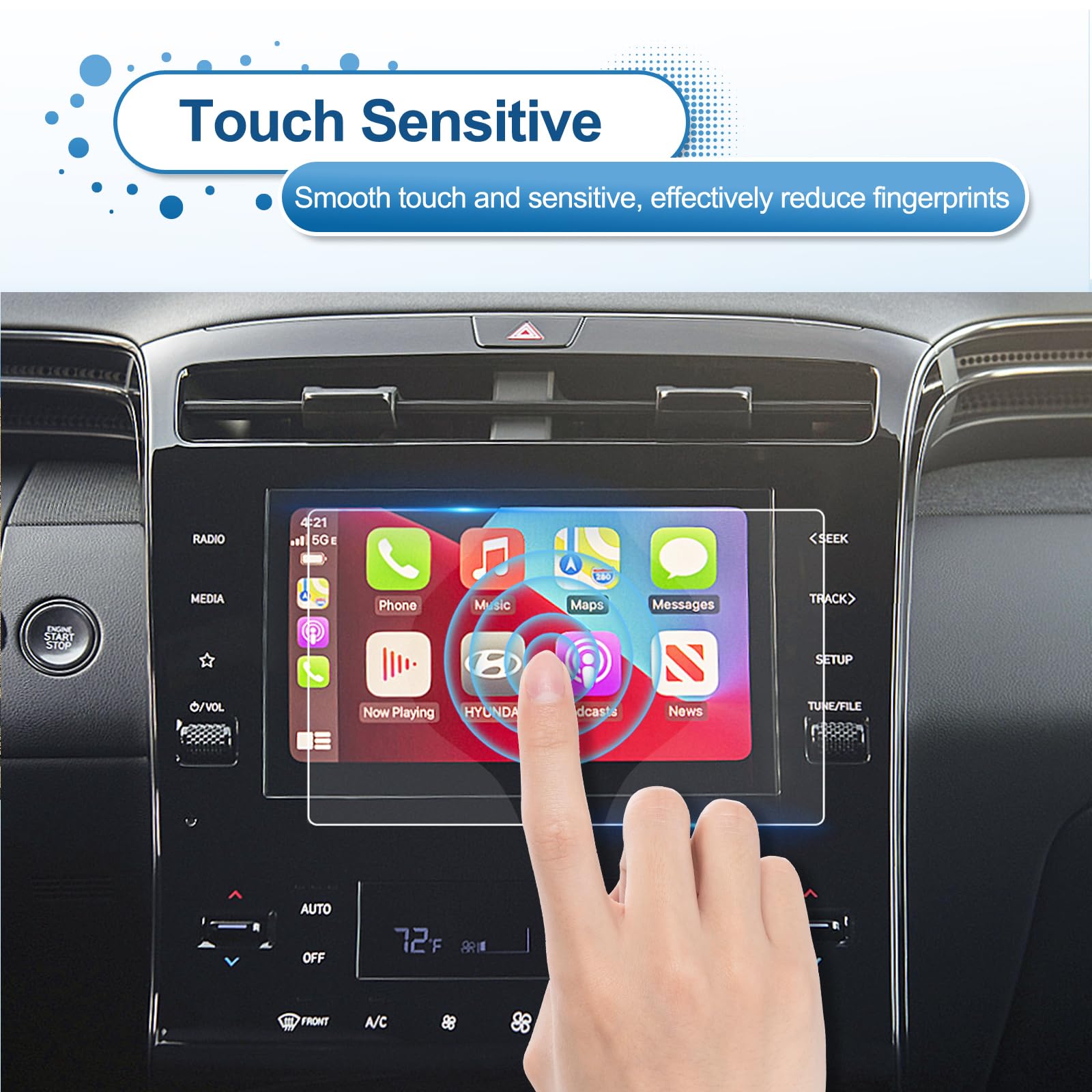 Coleya 2022 2023 2024 Santa Cruz Screen Protector 8 Inch, For 2024 Santa Cruz (Se,Sel)/ 2023 Santa Cruz (Se,Sel,Night)/ 2022 San