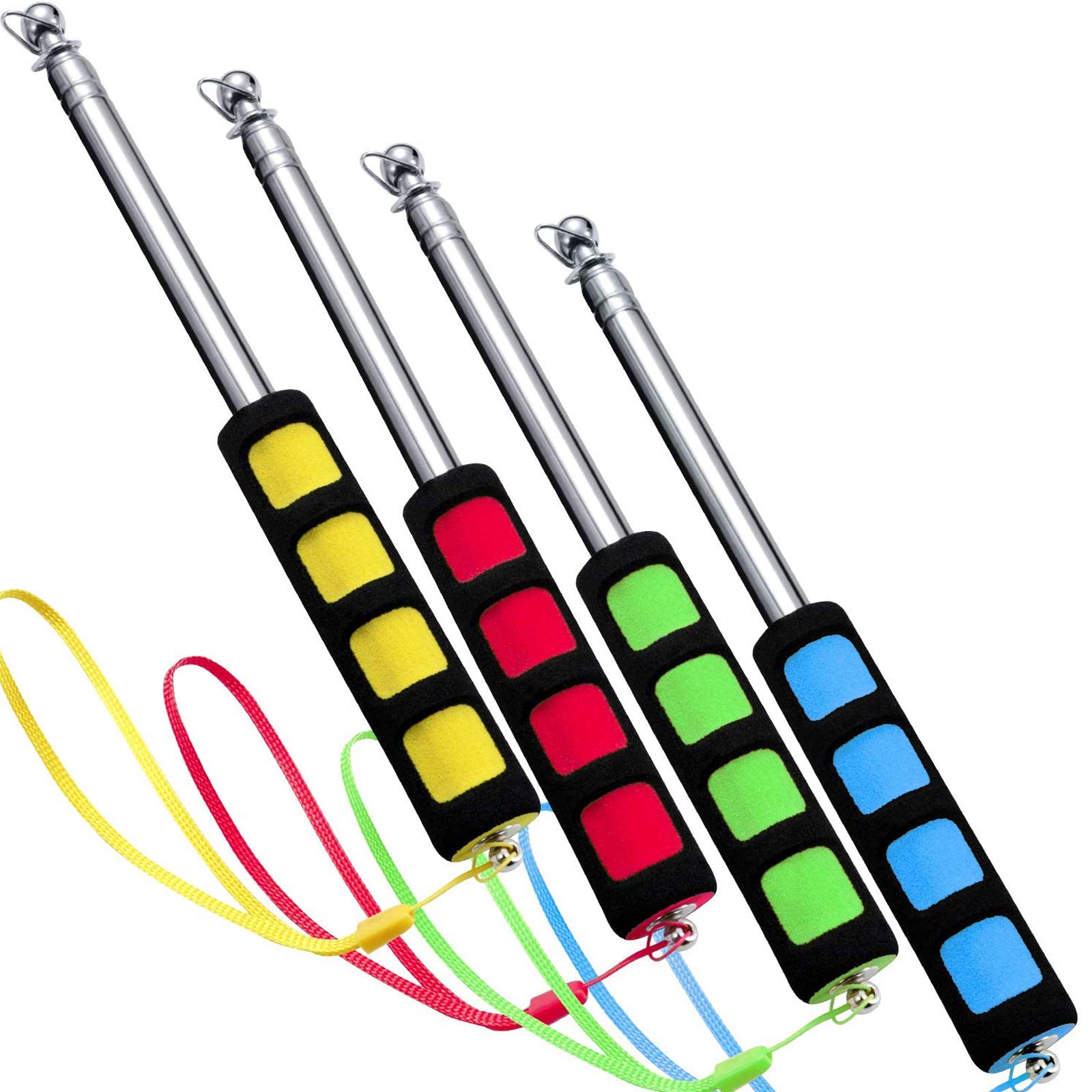 4 Pieces Telescoping Pointer Whiteboard Teacher Pointer Retractable Teaching Pointer Extends To 47 Inch For Presentation Classro