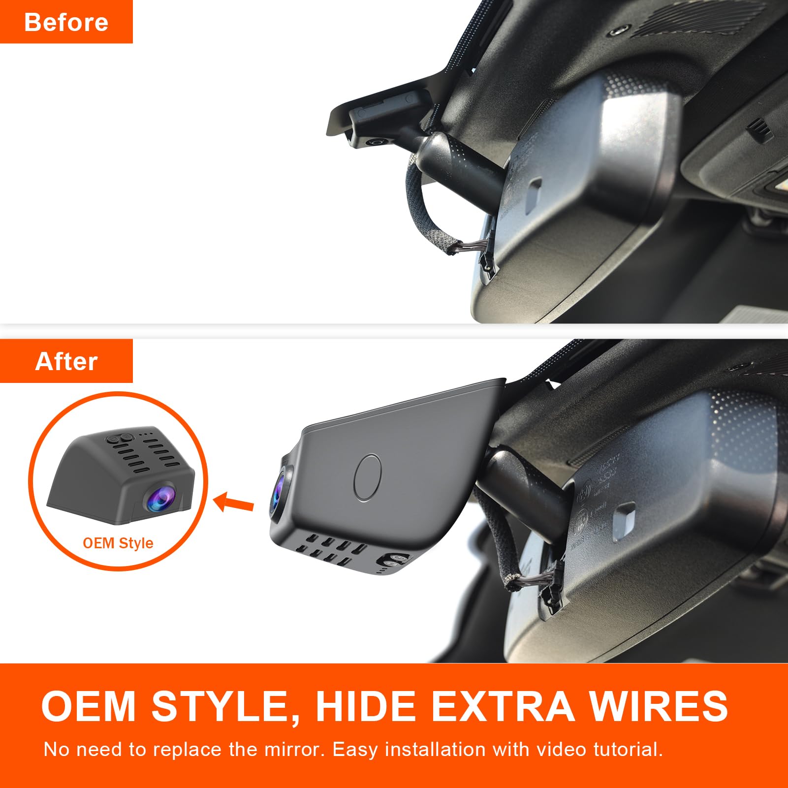 Mangoal 4K Dash Cam Custom For Ford Explorer U625 2020 2021 2022 2023 2024, Base Xlt St_Line Limited Timberline Platinum King Ra