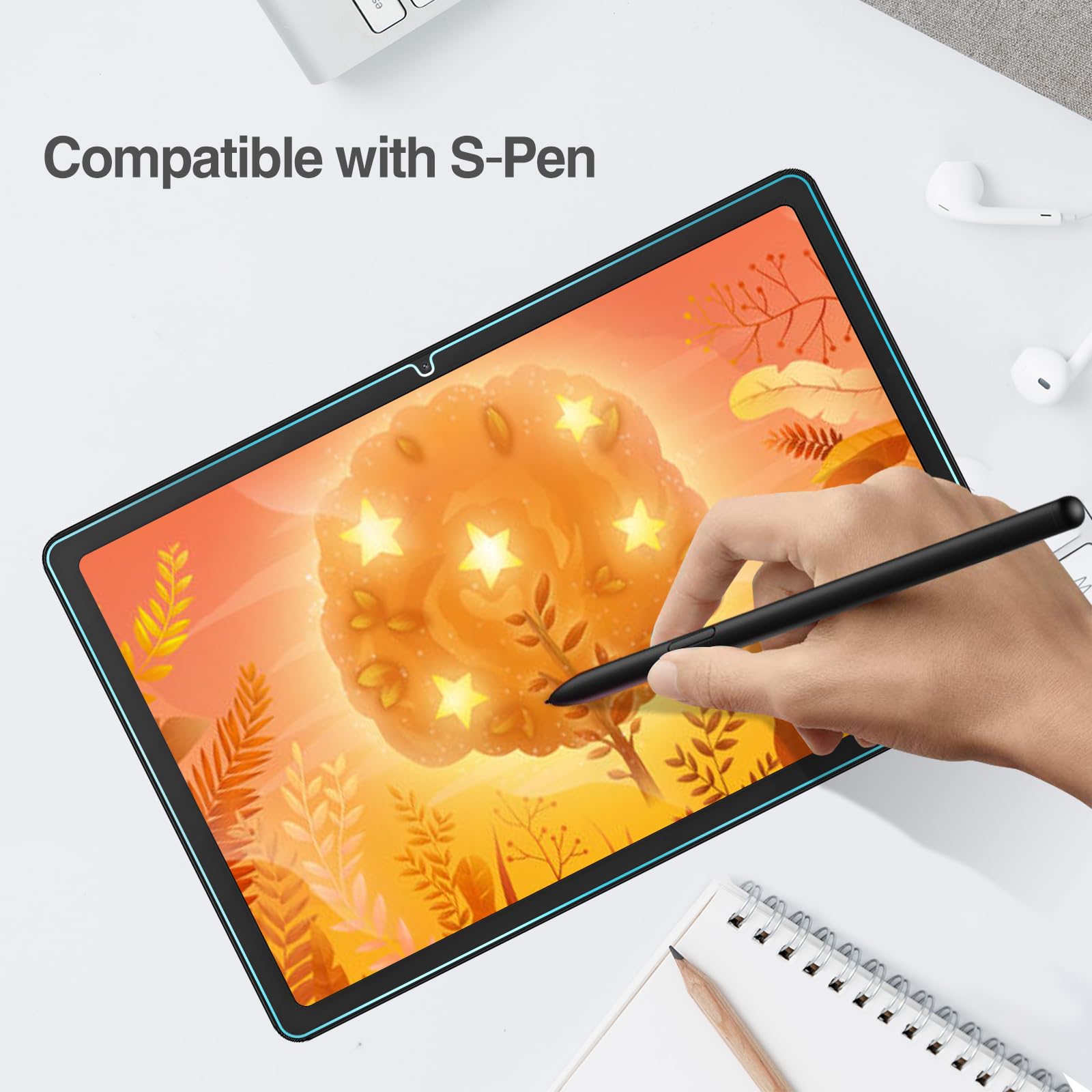 Procase 3 Pack Screen Protector For Galaxy Tab A9 Plus 11 Inch 2023, Hd Tempered Glass 9H Film Guard For 11'' Tab A9+ 5G Tablet