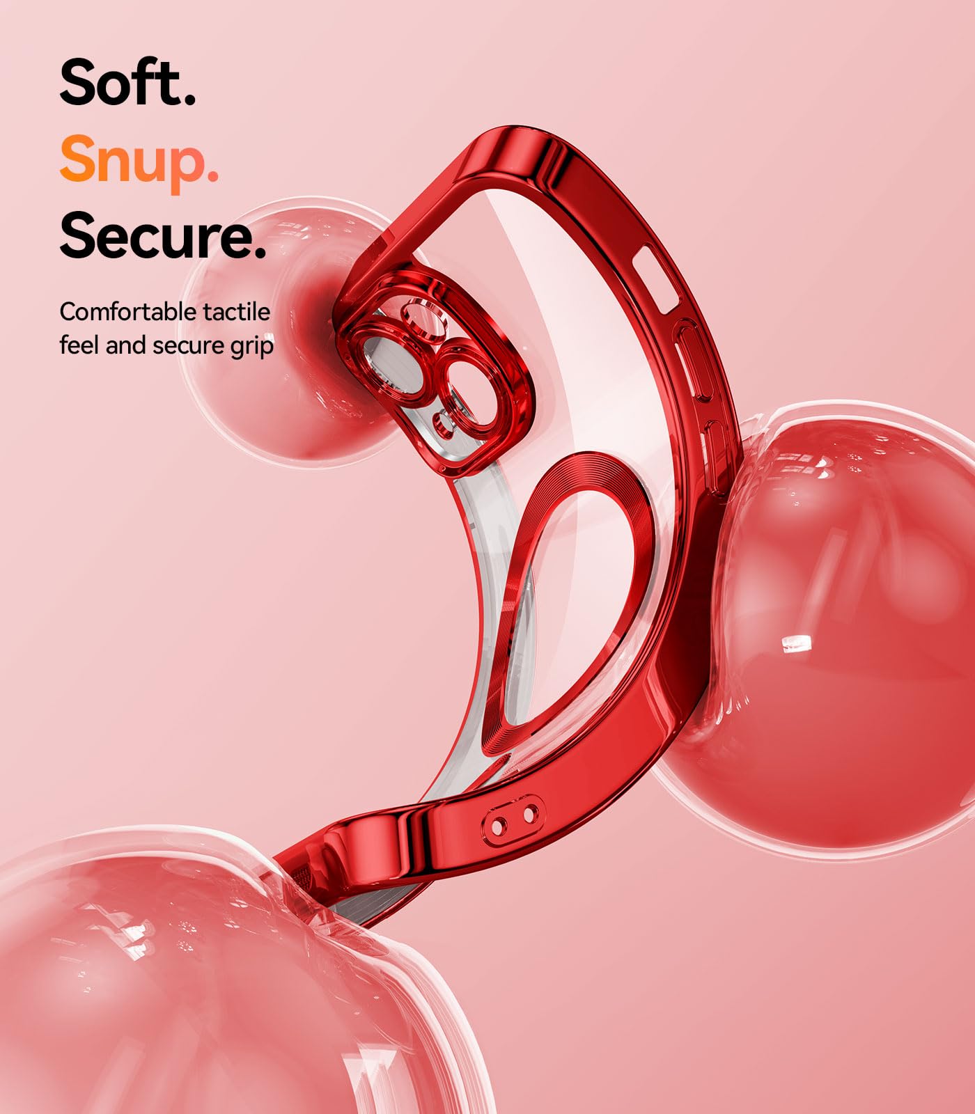 Meifigno Candy Mag Series Case For Iphone 15 Plus, [Compatible With Magsafe] [Glitter Card & Wrist Strap] Full Camera Lens Prote