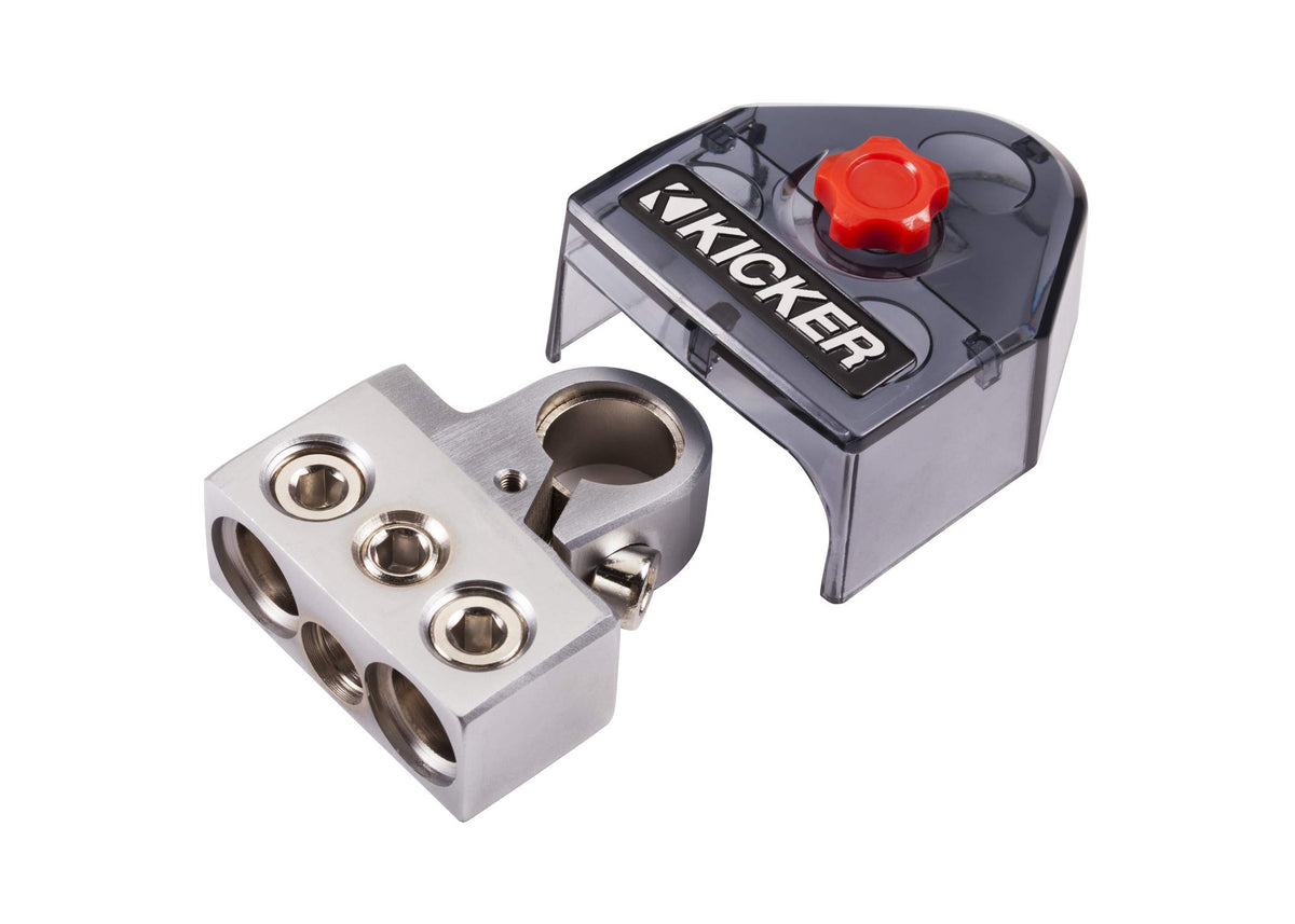 Kicker 46Bt4 Btpn3 Positive Or Negative Battery Terminal, 2 0/8Ga 1 4/8Ga Out