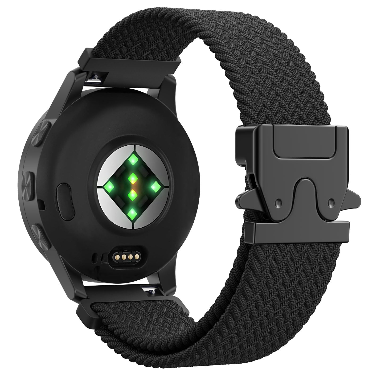 Astorgos Braided Nylon Watch Band Compatible with Garmin Vivoactive 4/Venu 4 45mm/3/2 45mm,Forerunner 970/935/255/265/965/570 47