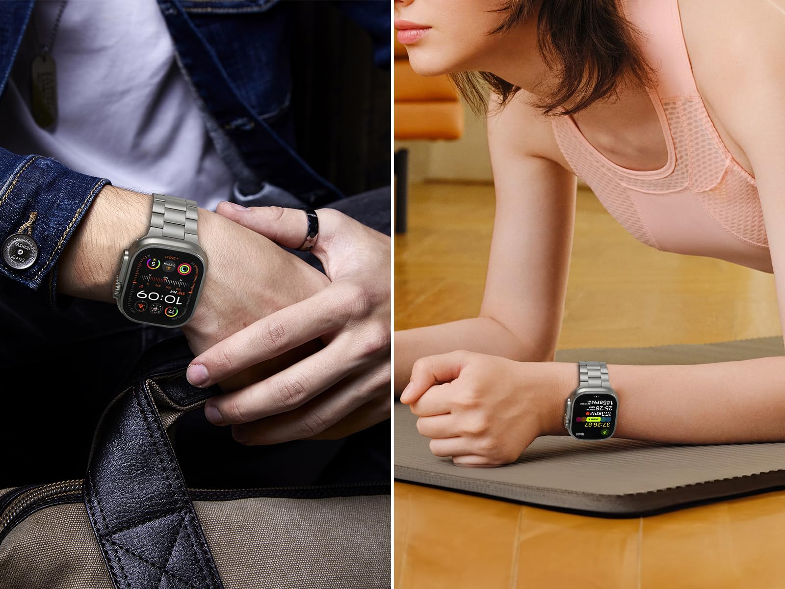 Iiteeology Lightweight Stainless Steel Band Designed For Apple Watch Series 1 10, 42Mm, 41Mm, 40Mm, 38Mm,Se &Se2,Replacement Iwa