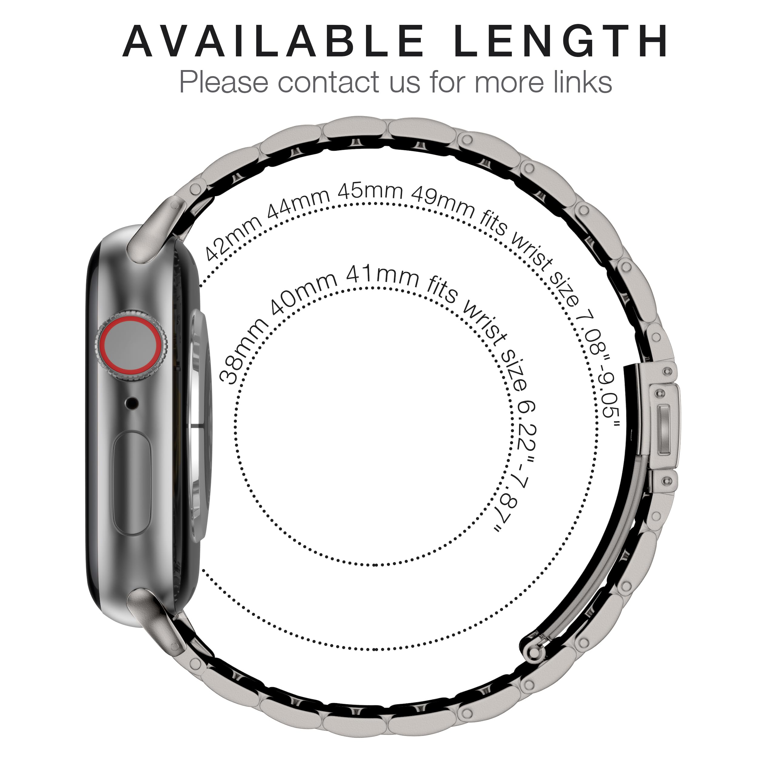 Epuly Metal Band Compatible With Apple Watch Bands For Men & Women 49Mm 46Mm 45Mm 44Mm 42Mm 41Mm 40Mm 38Mm, Business Stainless S