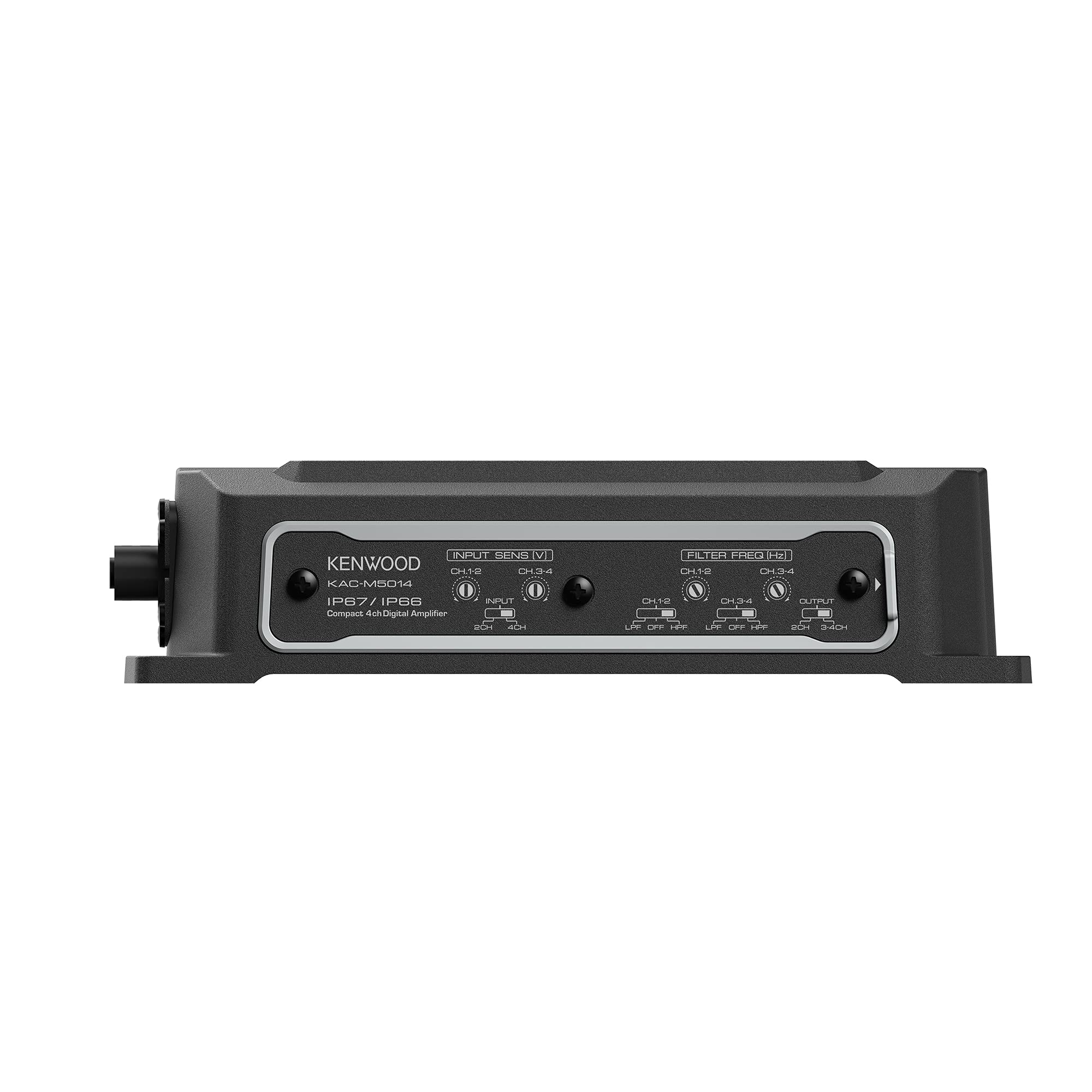 Kenwood Kac M5014 4 Channel Compact Digital Amplifier (600W) For Car, Marine, Utv & Motorsport Vehicles, Solid Corrosion Resista