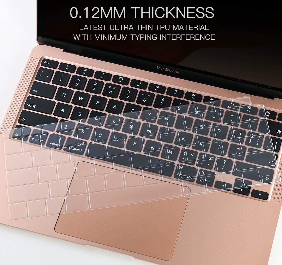Casebuy Premium Ultra Thin Keyboard Cover For Macbook Air 13 Inch 2021 2020 Model A2179 A2337 M1 Chip, Macbook Air 13 Inch Acces