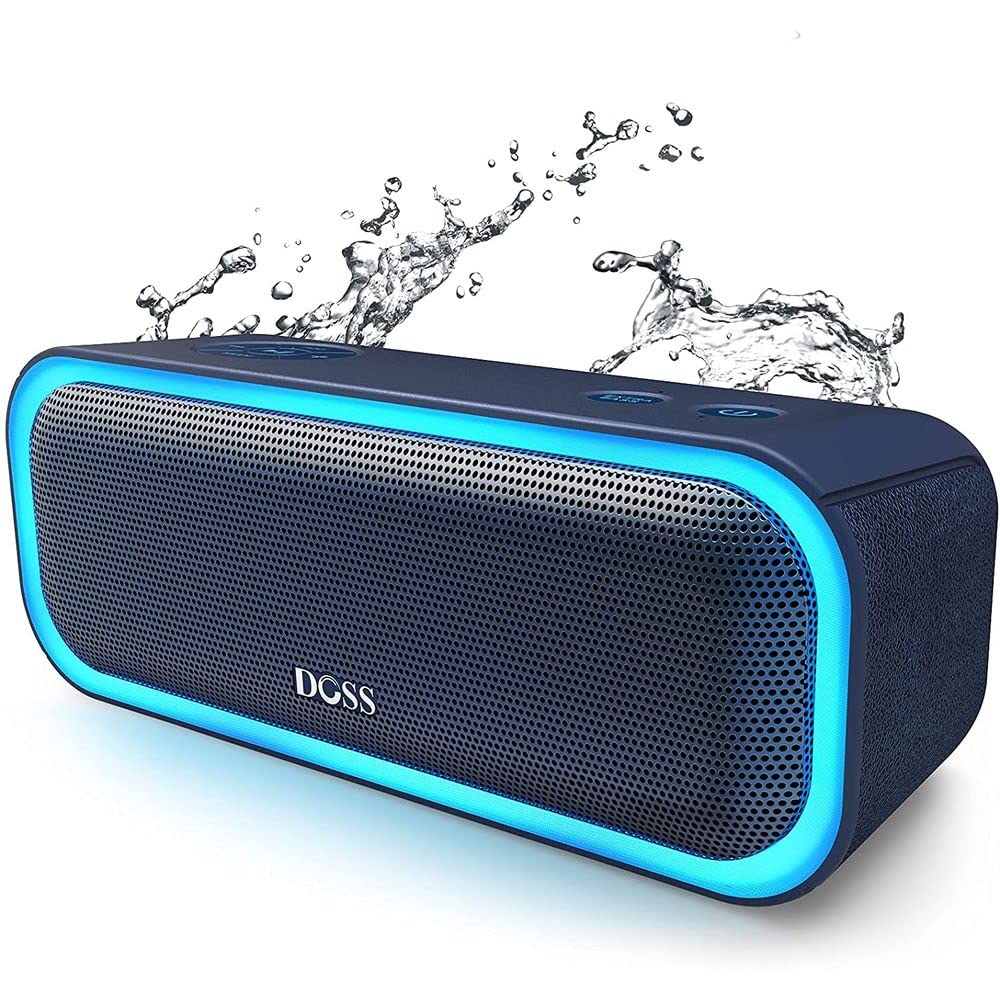 Doss Bluetooth Speaker, Soundbox Pro Wireless Speaker With 20W Stereo Sound, Active Extra Bass, Bluetooth5.0, Ipx6 Waterproof, W