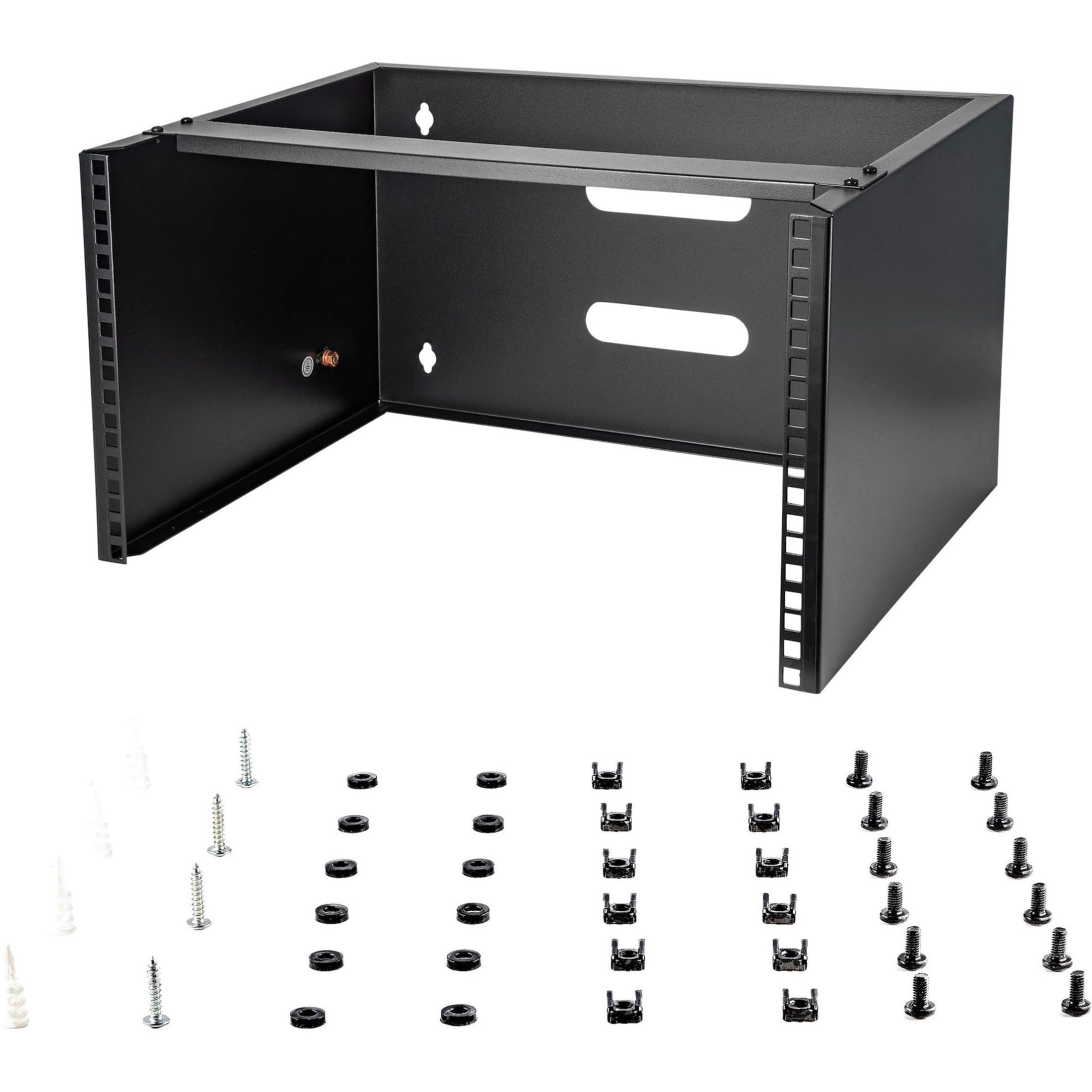Startech.Com 6U Wall Mount Network Rack   14 Inch Deep (Low Profile)   19'' Patch Panel Bracket For Shallow Server And It Equipm