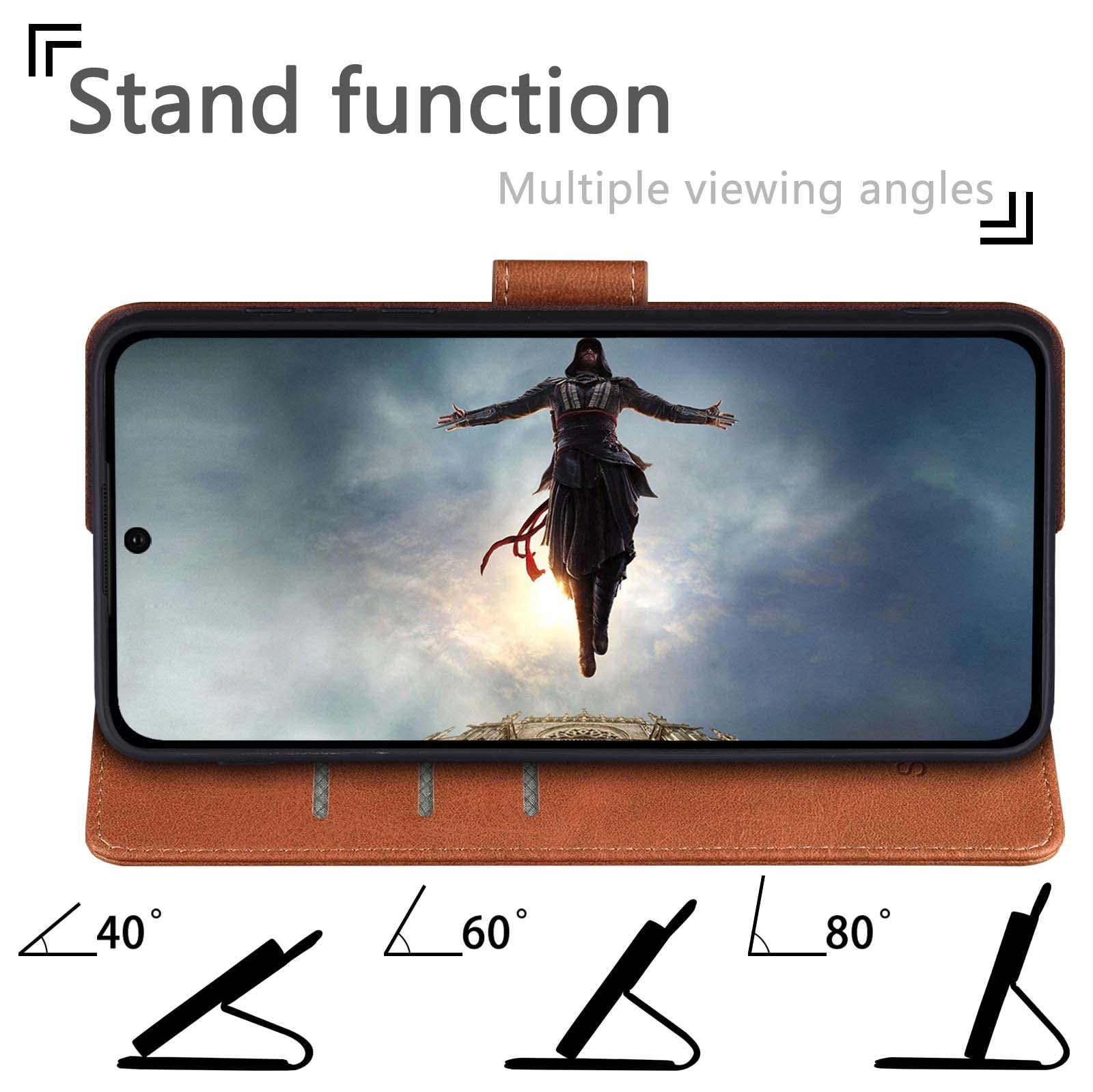 Suanpot ?Rfid Blocking Wallet Phone Case For Samsung Galaxy S22 Ultra Credit Card Holder,Flip Folio Book Phone Case Shockproof C