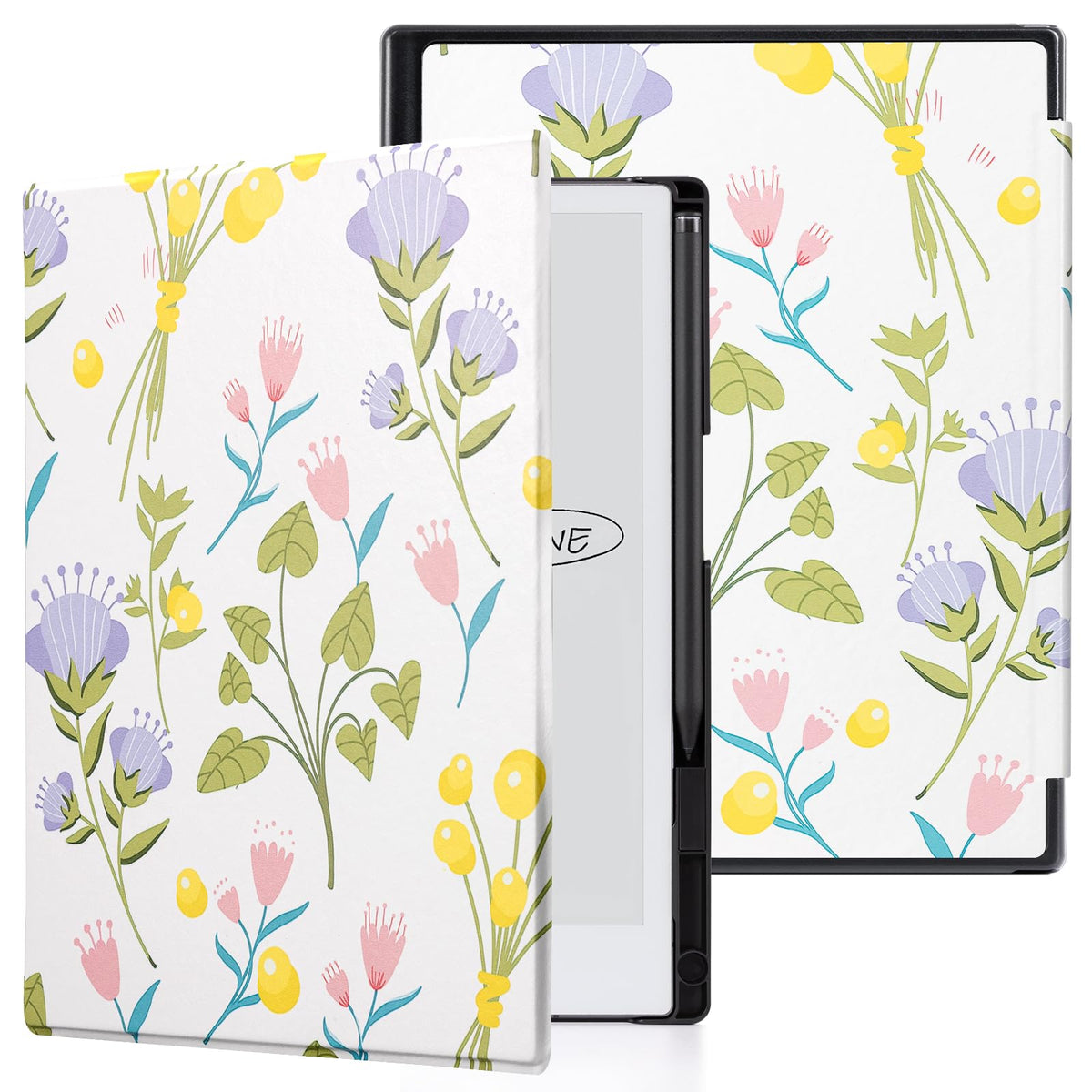 Cobak Case For Remarkable 2 Paper Tablet - Lightweight And Hard Back Shell Protective Book Folio Cover With Built-In Pen Holder 