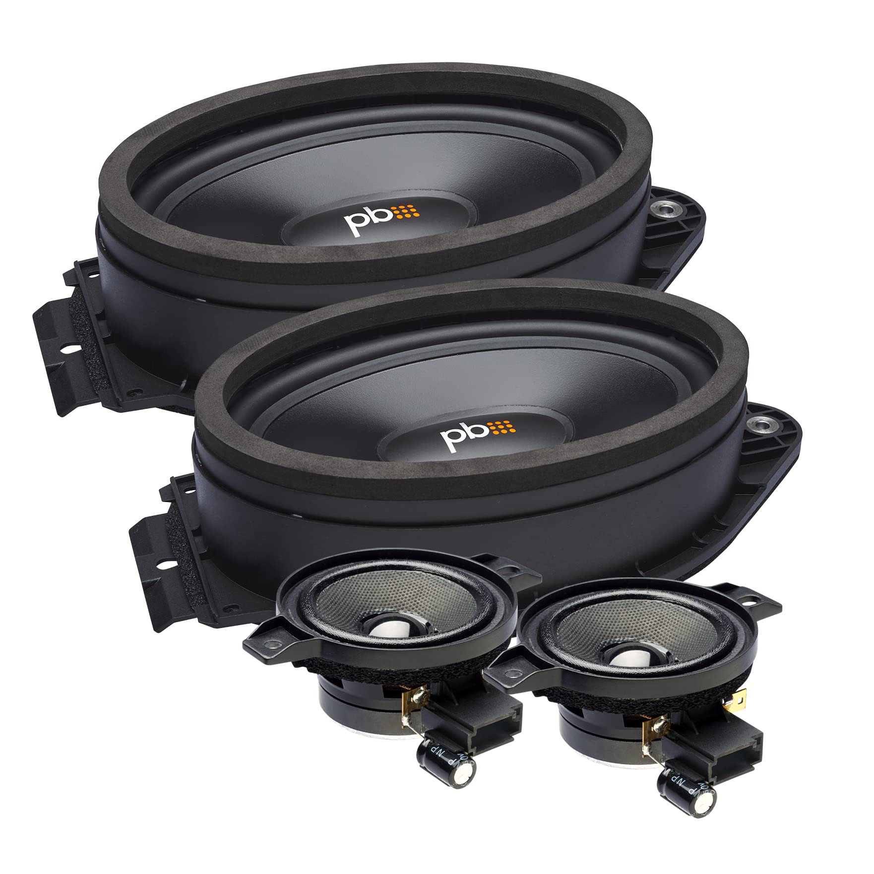 Powerbass Oe69C Gm   6'X9' Direct Fit Compatible With Gmc Oem Component Speakers Kit / 80Wmrs   160Wmax   Pair