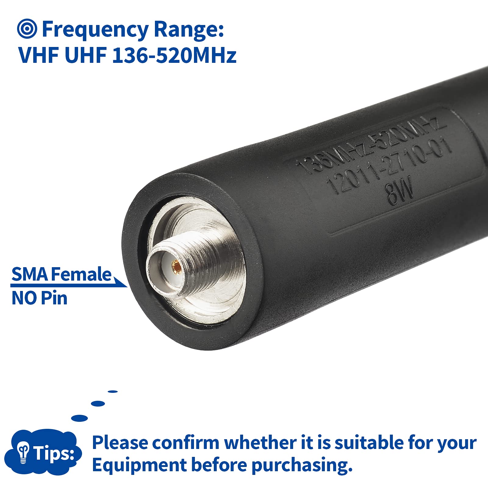 Bingfu Foldable Cs Tactical Sma Female Ham Radio Antenna 2 Pack Dual Band Vhf Uhf 136 520Mhz 18.5 Inch Antenna For Kenwood Baofe