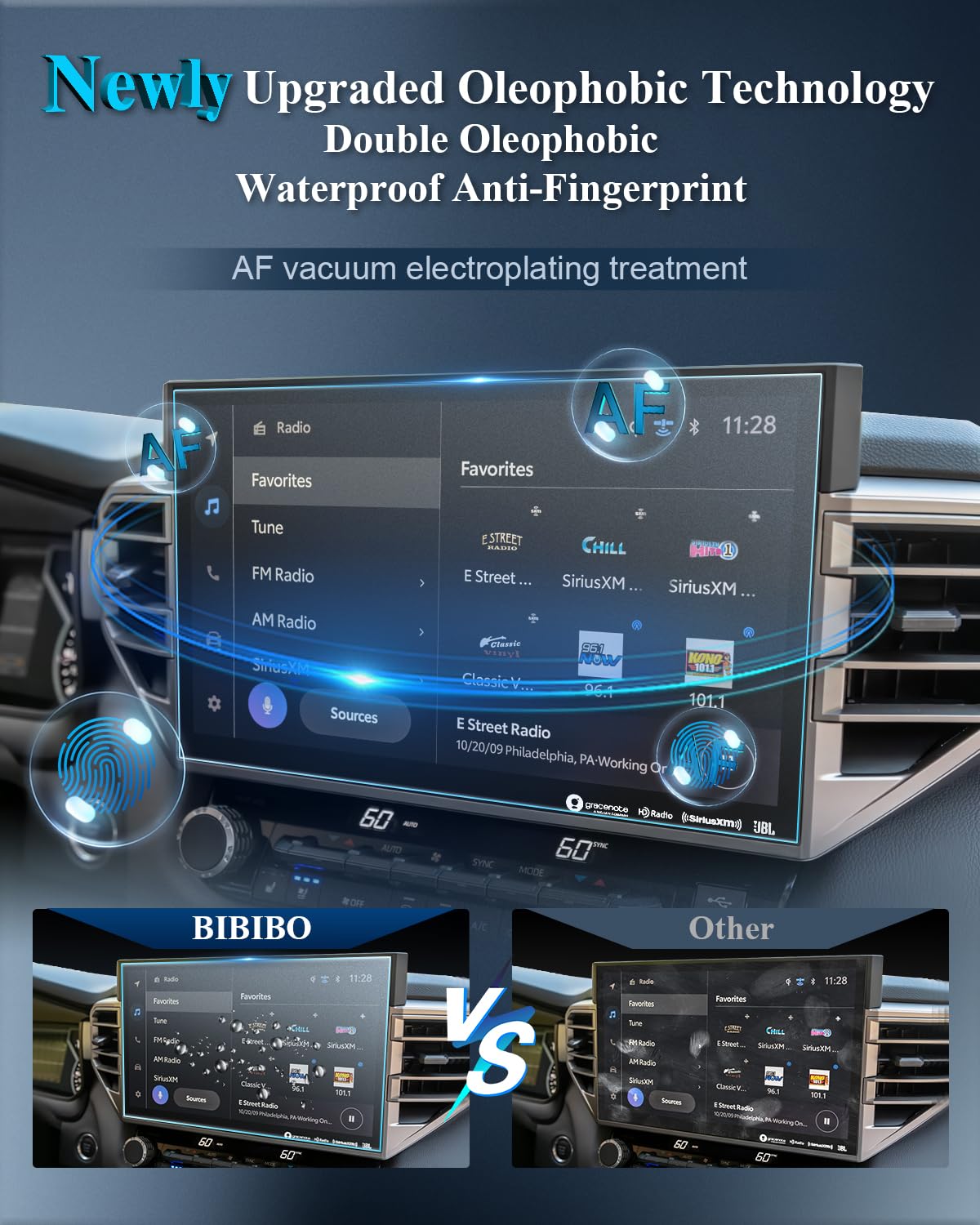 Bibibo For 2024 2025 Toyota Tundra Anti Glare Screen Protector 2022 2025 Toyota Tundra (Limited/Platinum/1794 Edition/Trd Pro/Capstone)& 2023 2025 Sequoia 14' Display [Frosted Matte Anti Glare& Scratch ] Tempered Glass Protective Film