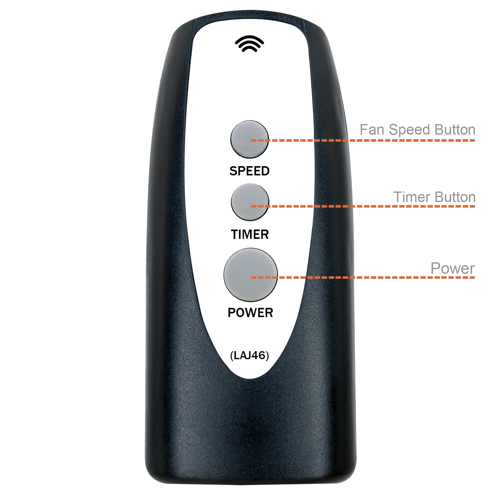 Replacement Remote Control For Lasko 2033654B 2033654 1843 1844 2546 3540 3542 S18625 S18924 1646 1850 1854 1880 1885 2740 2744
