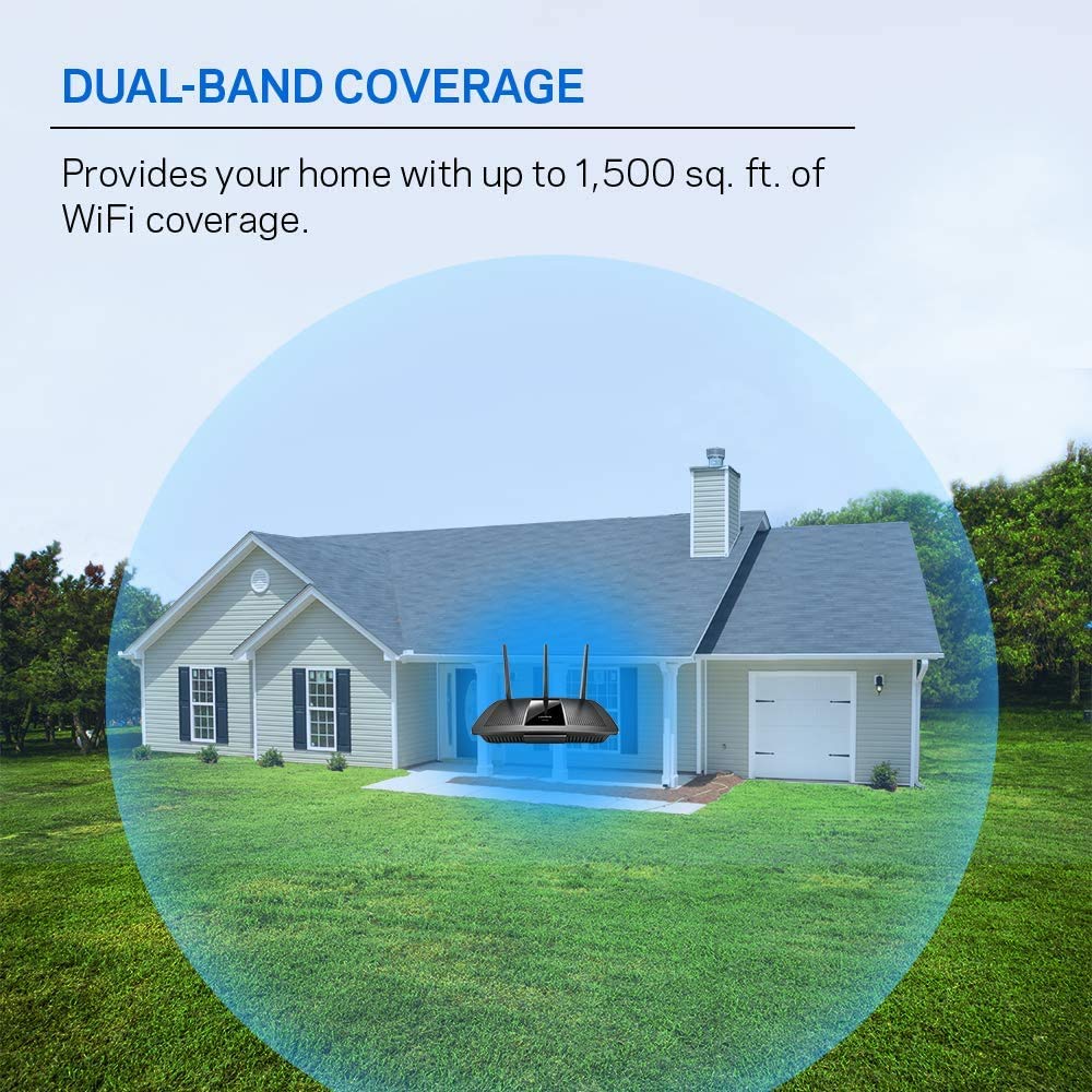 Linksys Ea7300 Max Stream: Ac1750 Dual Band Wi Fi Router, Gigabit Ethernet Ports, 1,500 Square Foot Range, 10 Devices, Mu Mimo (