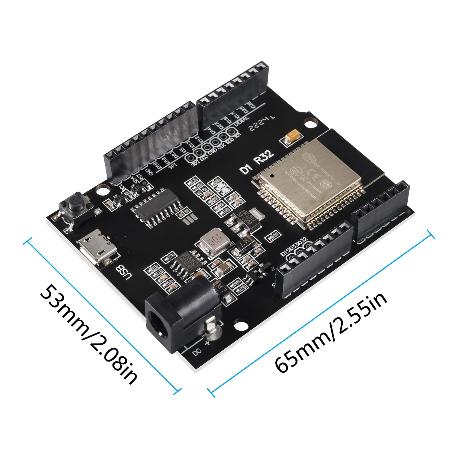 5Pcs Esp32 Esp 32 Wifi Bluetooth Board Module Ch340 4Mb Flash With Micro Usb Development Board