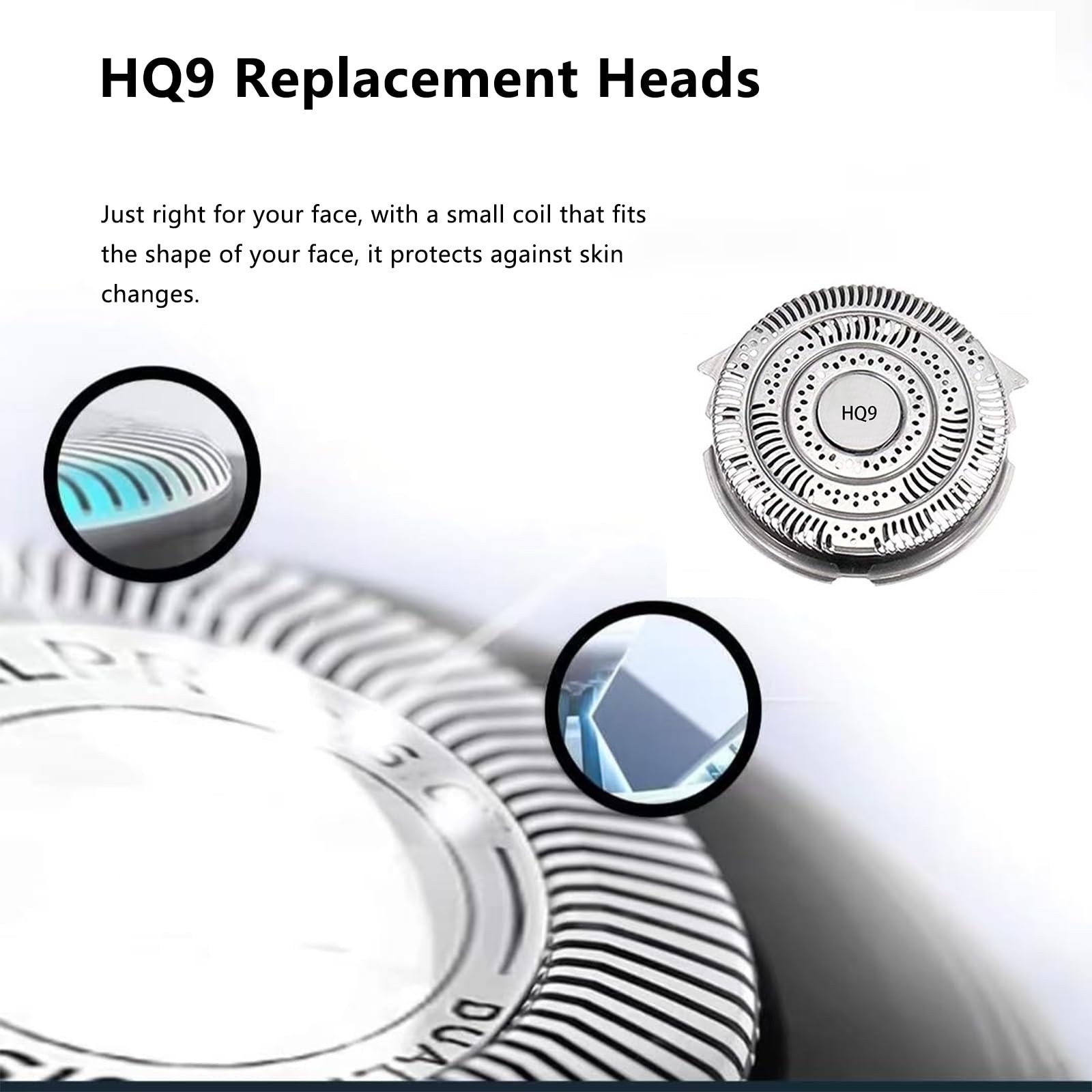 Hq9 Replacement Heads Blades Compatible With Phillips Norelco Hq9 Replacement Shaver Heads,Razor Series Hq9 Shaving For Philips