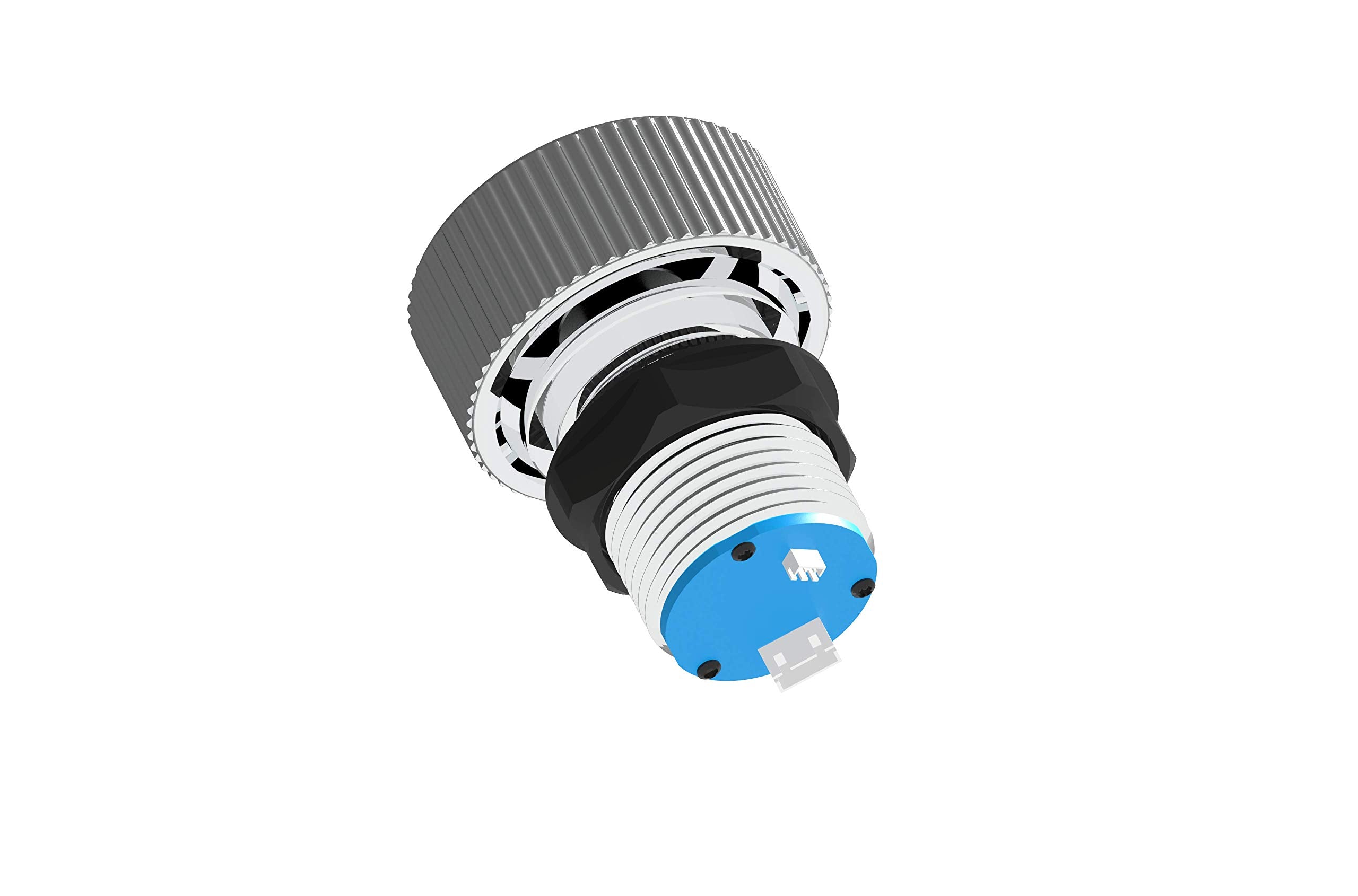 ThunderStick GRS USB Button Hole Spinner X/Y Axis Swap Aluminum Silver