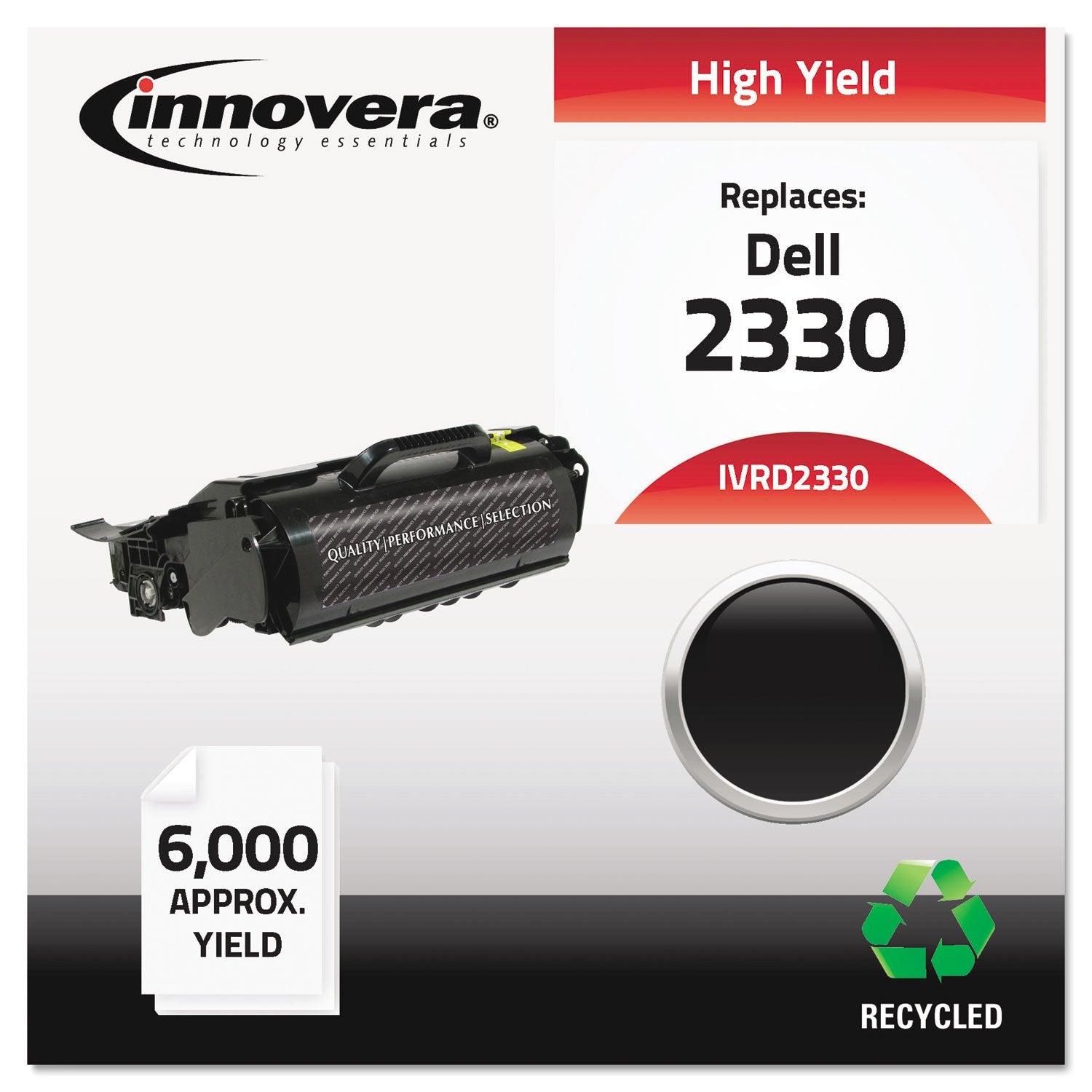Innovera Ivrd2330 Remanufactured 6000 Page Yield Toner Replacement For 330 2666   Black