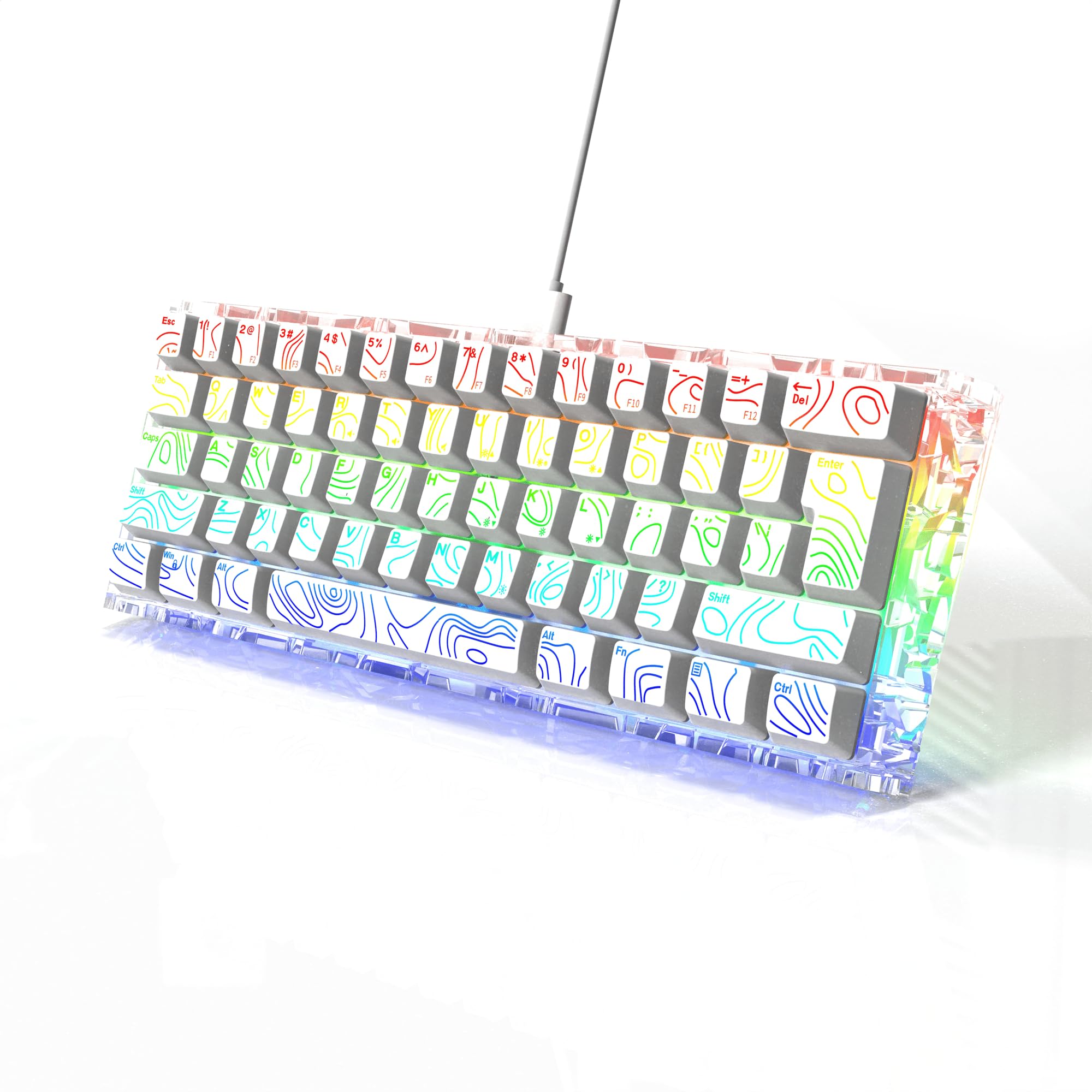 7KEYS G61 Pro Wired 60% Gaming Keyboard with RGB Lighting