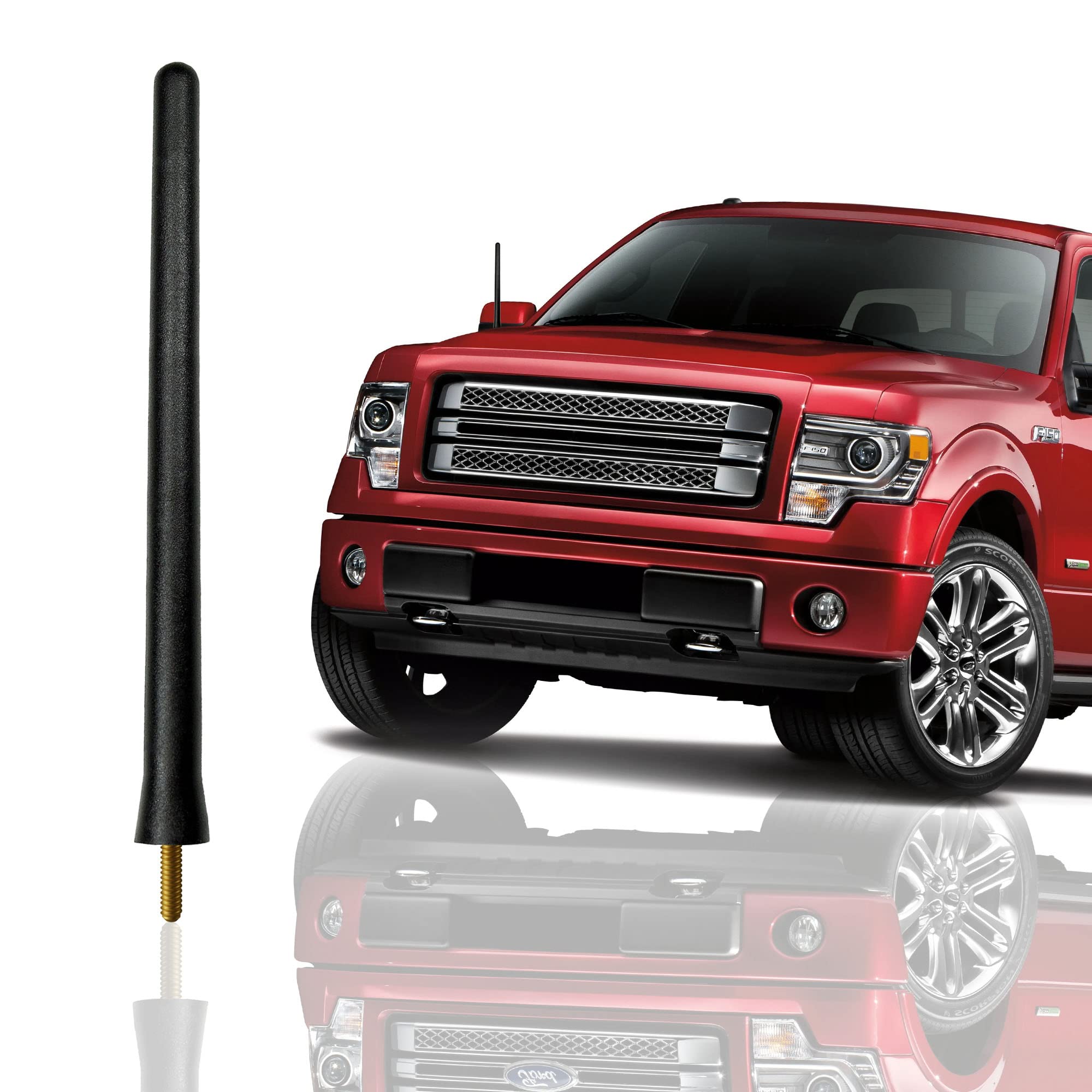 Antenna Mast For Ford F150 (2009 2024) | Highly Durable Premium Truck Antenna 6 3/4 Inch | Car Wash Proof Radio Antenna For Fm A