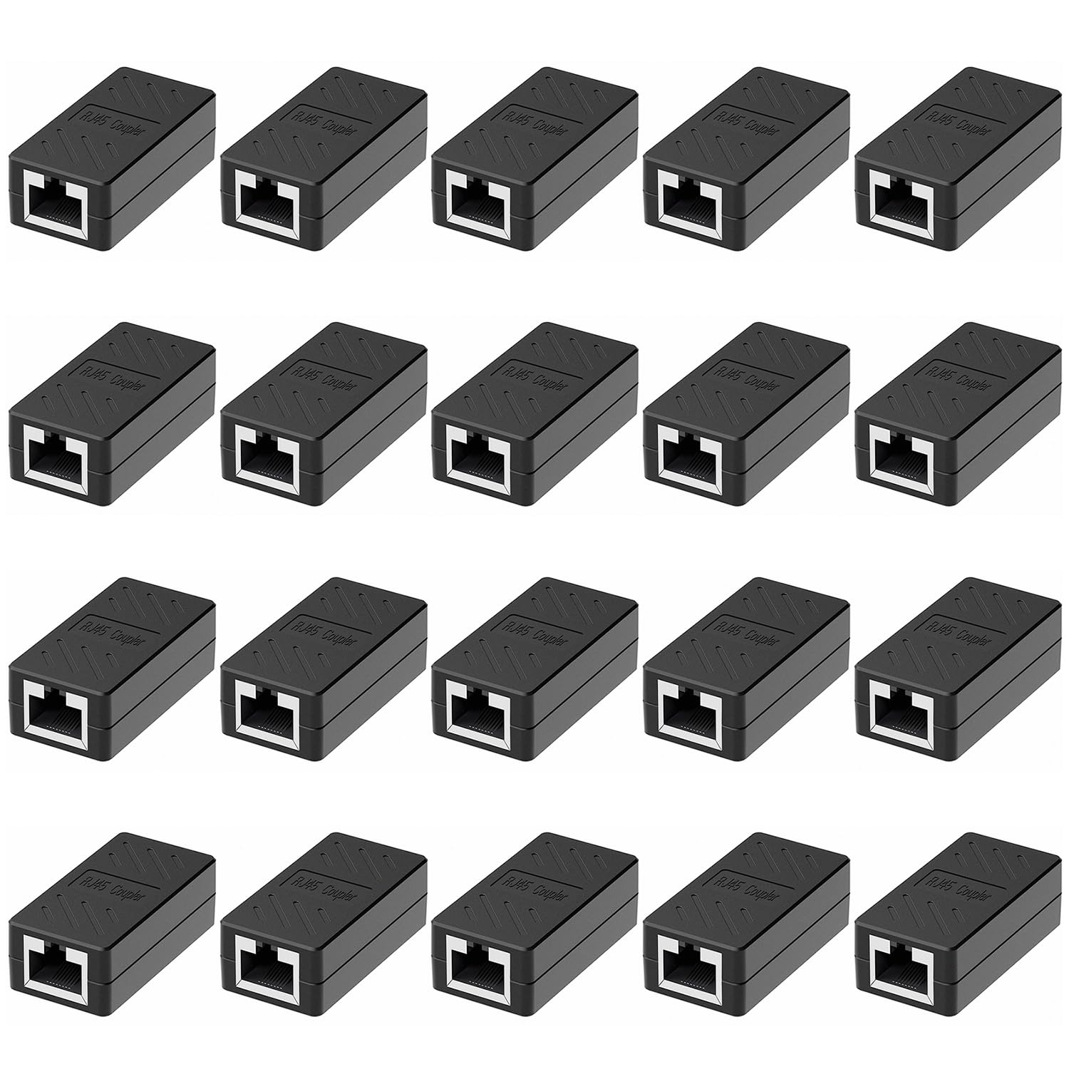 Dingsun Rj45 Coupler, Ethernet Extender, In Line Coupler Female To Female Ethernet Coupler For Cat7/ Cat6/ Cat5/ Cat5E Ethernet