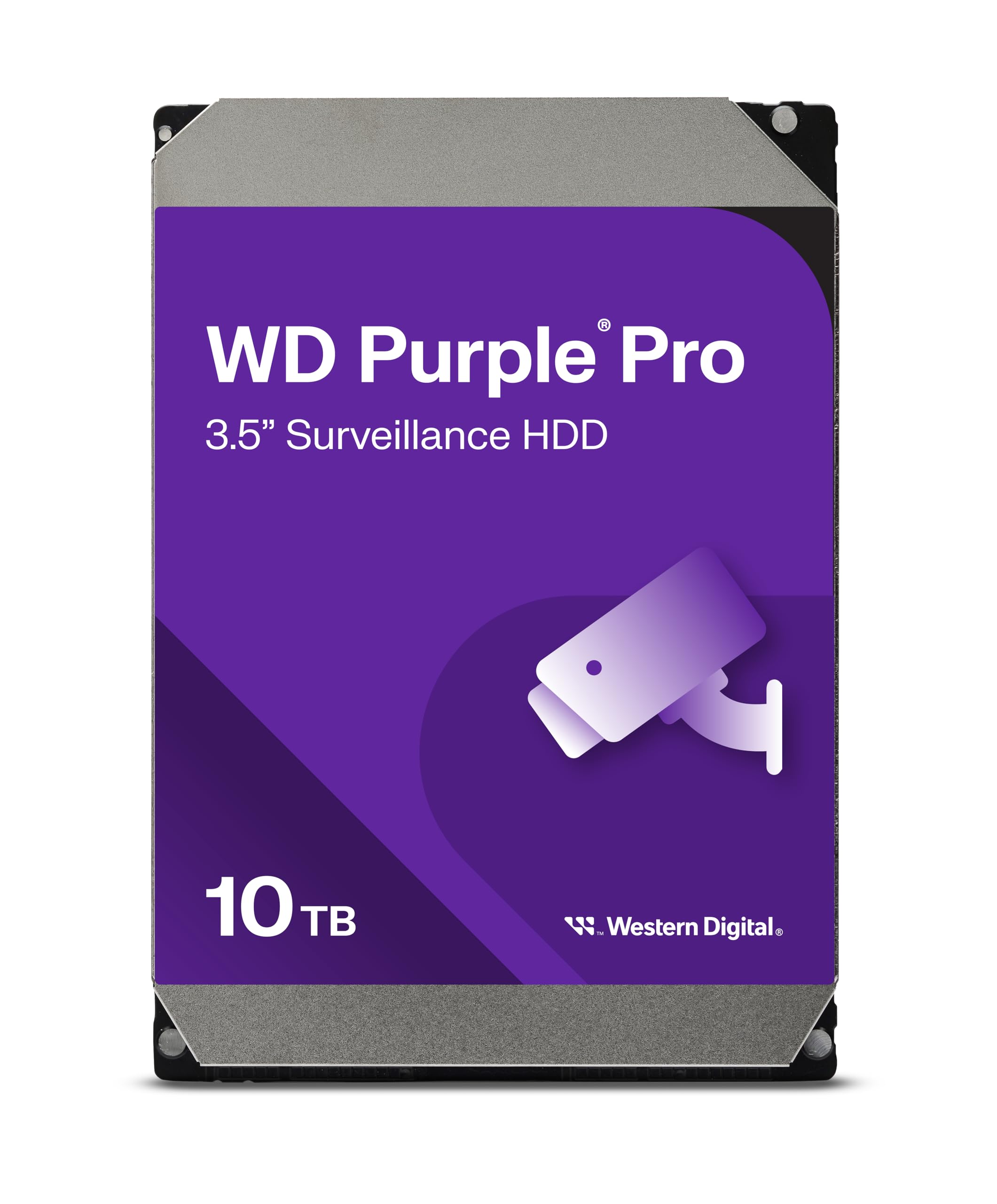 Western Digital 10Tb Wd Purple Pro Surveillance Internal Hard Drive Hdd   Sata 6 Gb/S, 512 Mb Cache, 3.5''   Wd102Purp