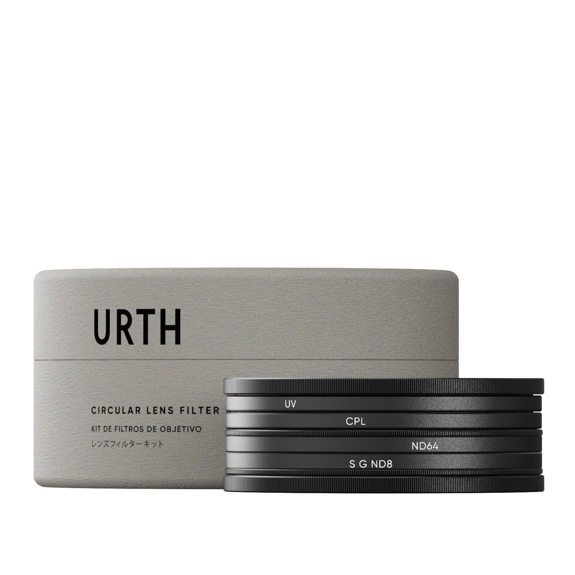Urth 77Mm 4 In 1 Lens Filter Kit (Plus+)   Uv, Circular Polarizing (Cpl), Neutral Density Nd64, Soft Grad Nd8, Multi Coated Opti