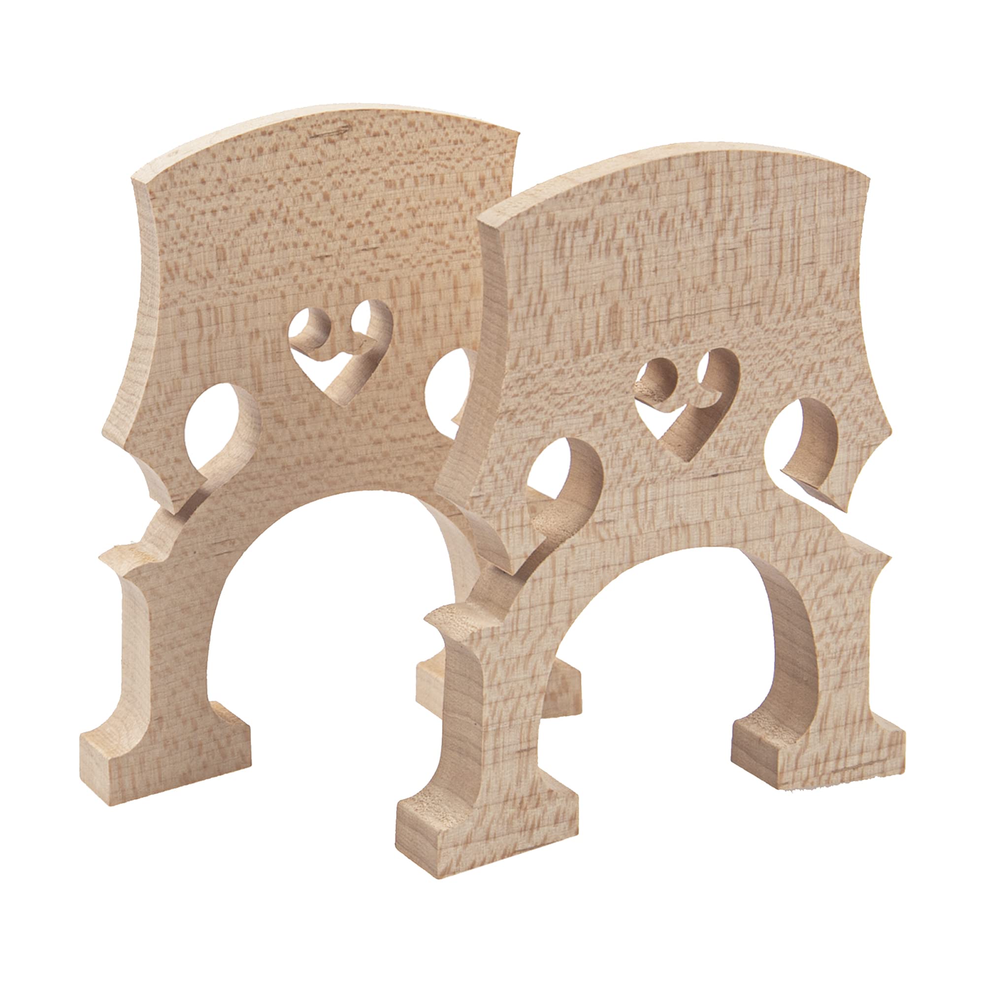 2Pcs Yootones Cello Bridge, Maple Wood 3/4 4/4 Cello Bridge Maple Wood Self Adjusting Fitted Bridge Compatible With Cello Musica