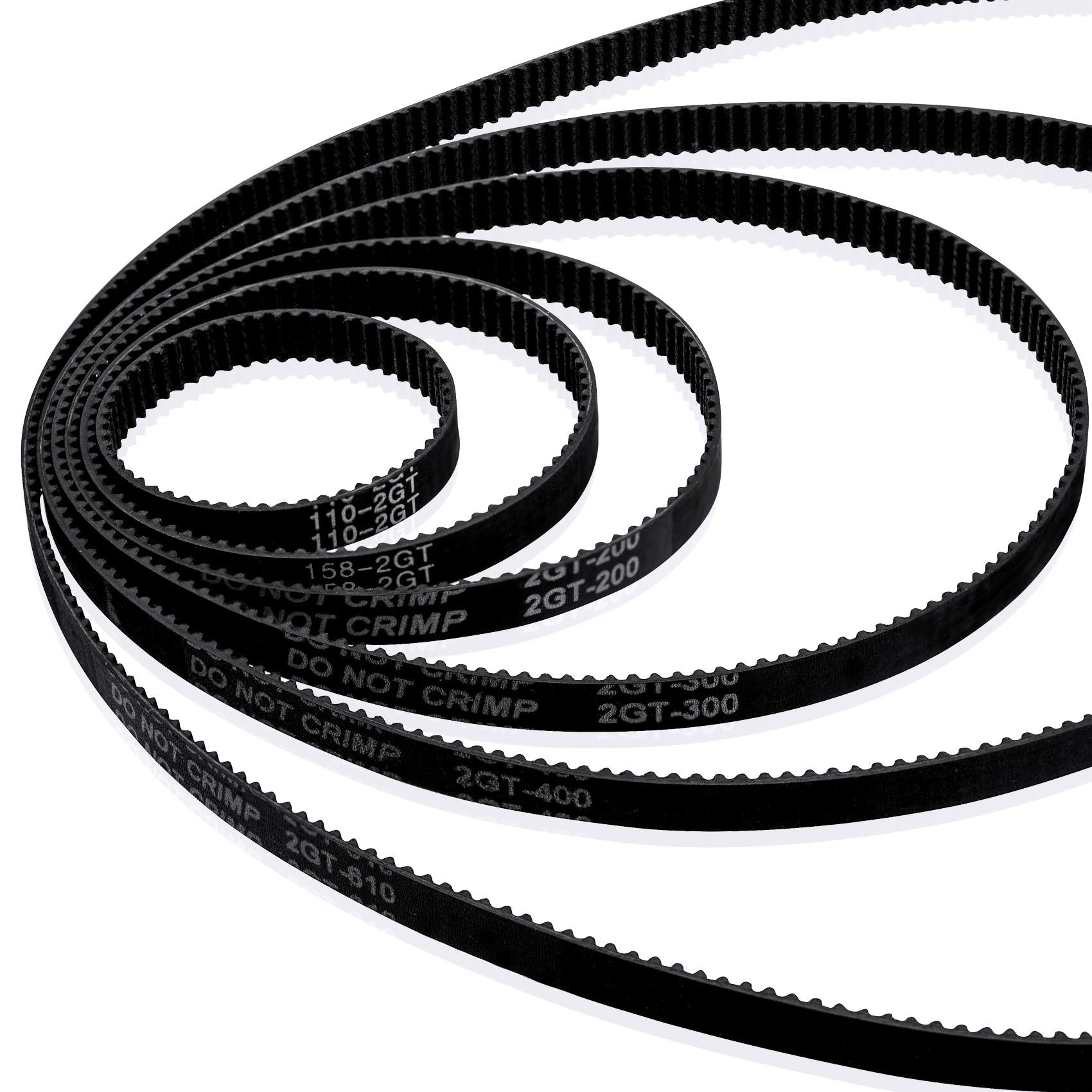 Pagow 6Pcs 3D Printer Timing Belt 2Gt 6 Closed Loop Rubber Belt 110Mm 158Mm 200Mm 300Mm 400Mm 610Mm Width 6Mm