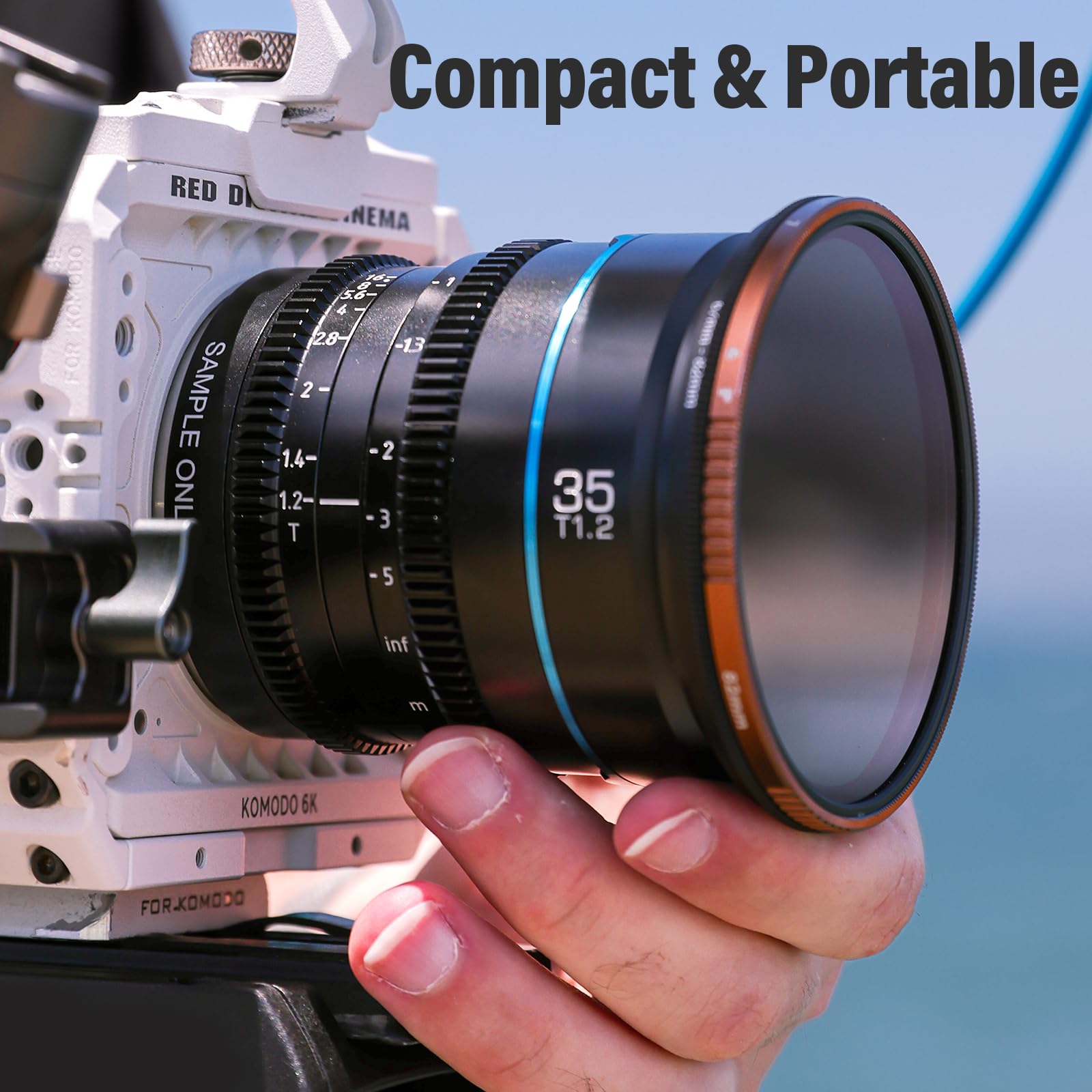 Sirui Night Walker S35 Manual Focus Cine Lens Set, 24Mm, 35Mm, 55Mm, T1.2 Large Aperture Rf Mount Lens For Red Komodo, R7, R10, C70, R50 (Ms 3Srb, Black)